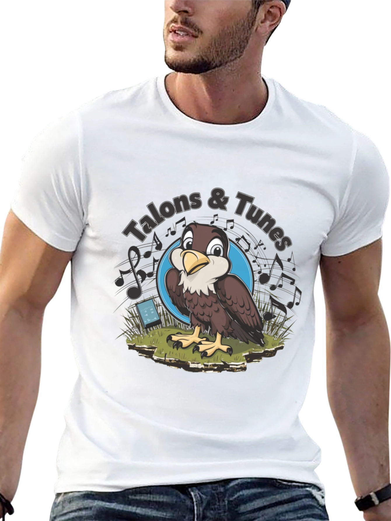 Talons & Tunes Graphic T-Shirt - Falcon Lovers Tee