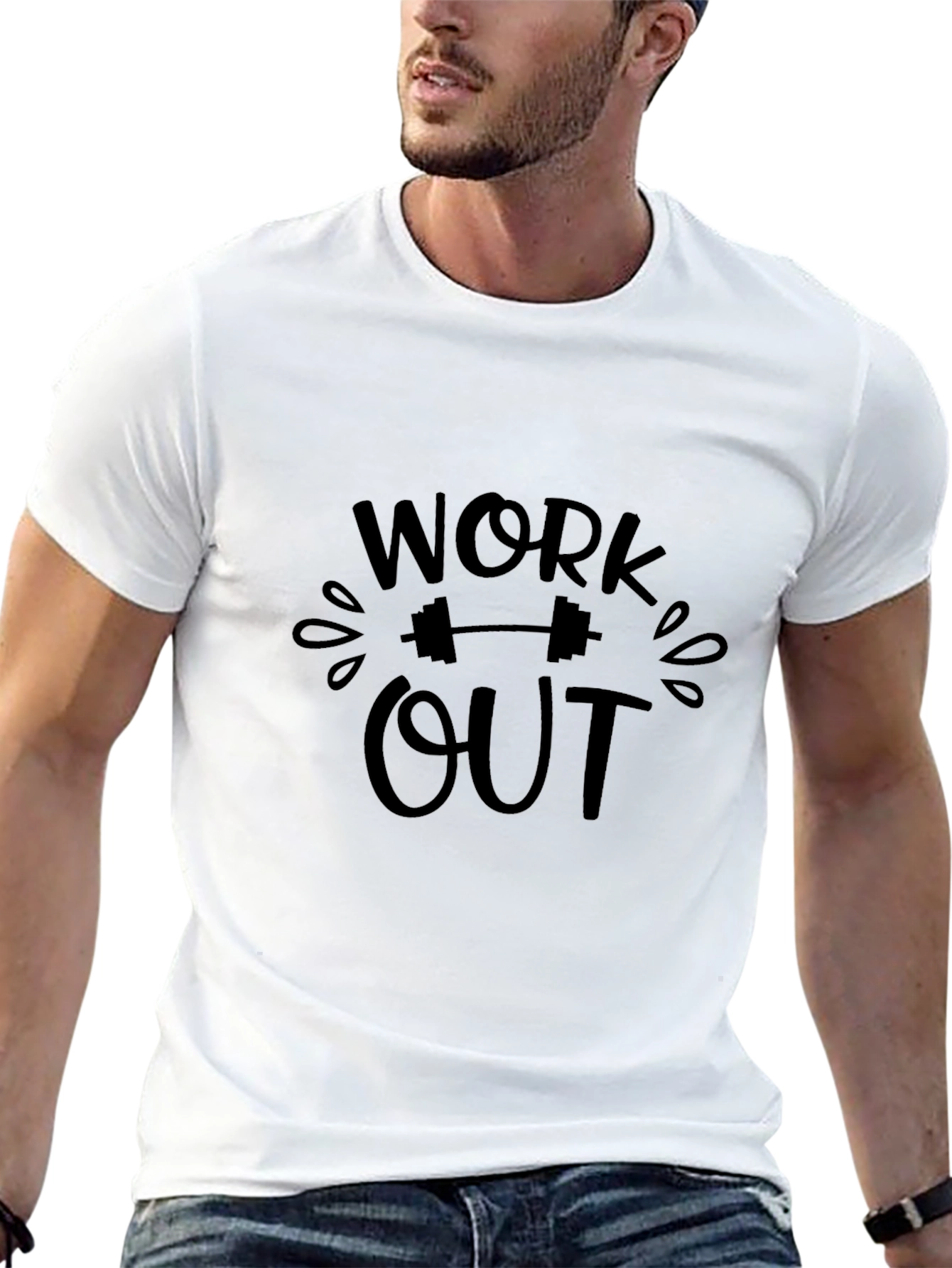 Work Out Graphic Tee - Motivational Gym Shirt