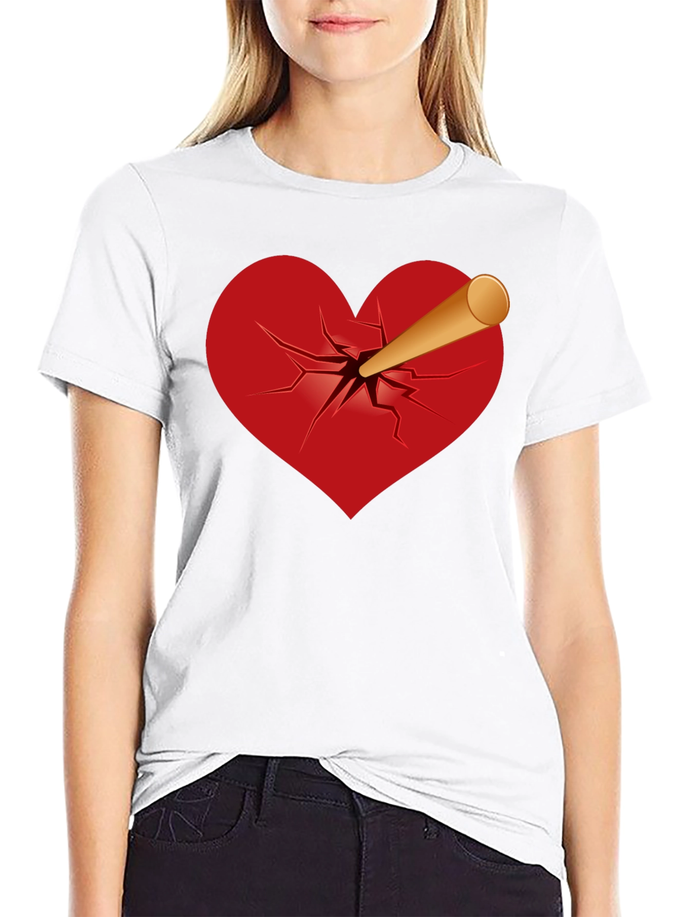 Broken Heart T-Shirt - Unique Graphic Tee