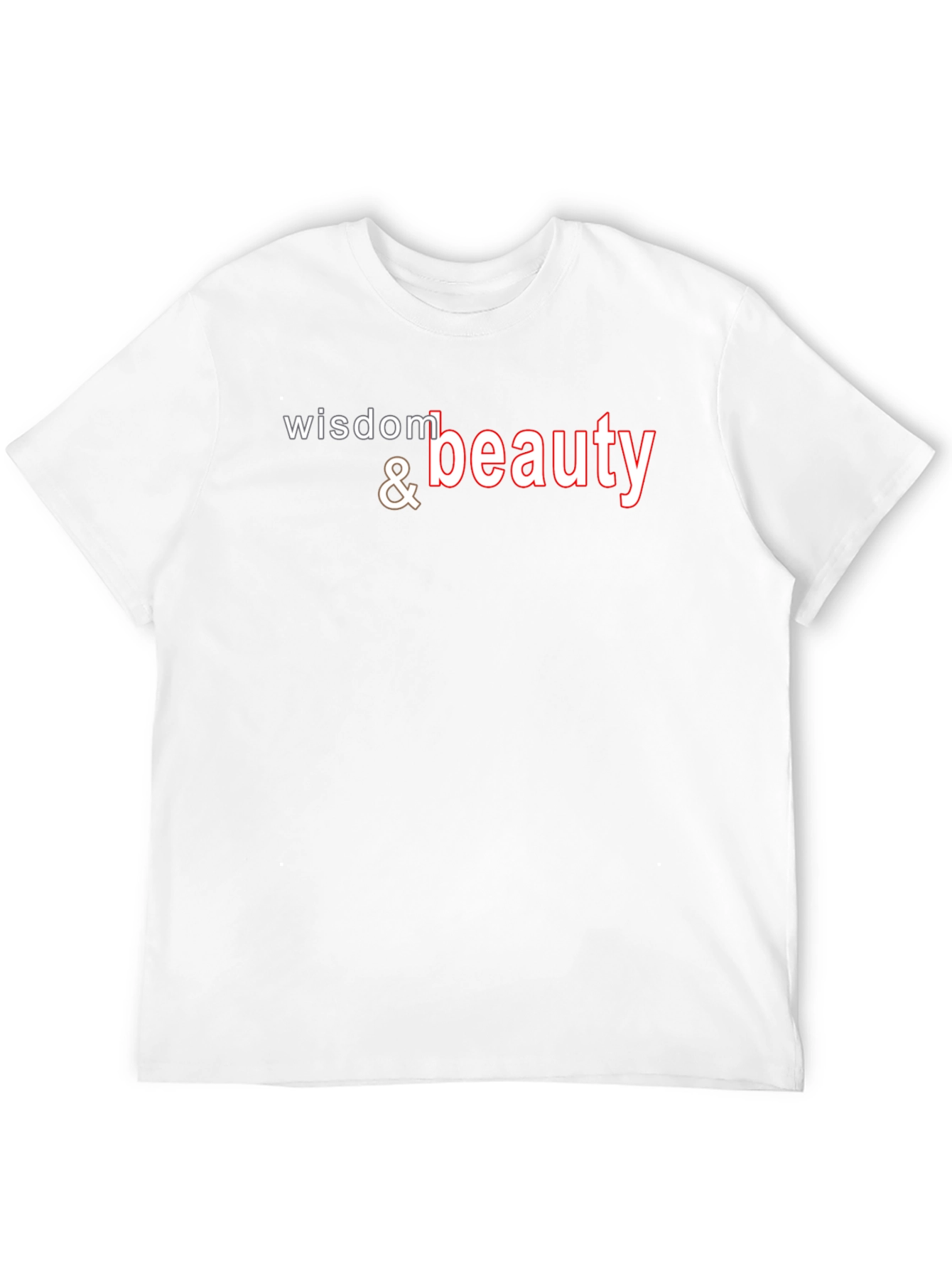 Wisdom & Beauty Graphic Print Black T-Shirt