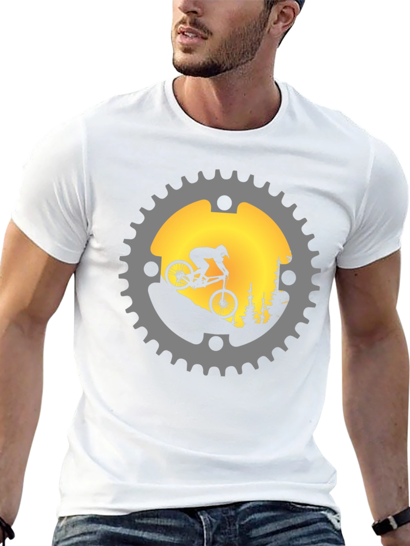 Mountain Biker Gear Graphic Tee