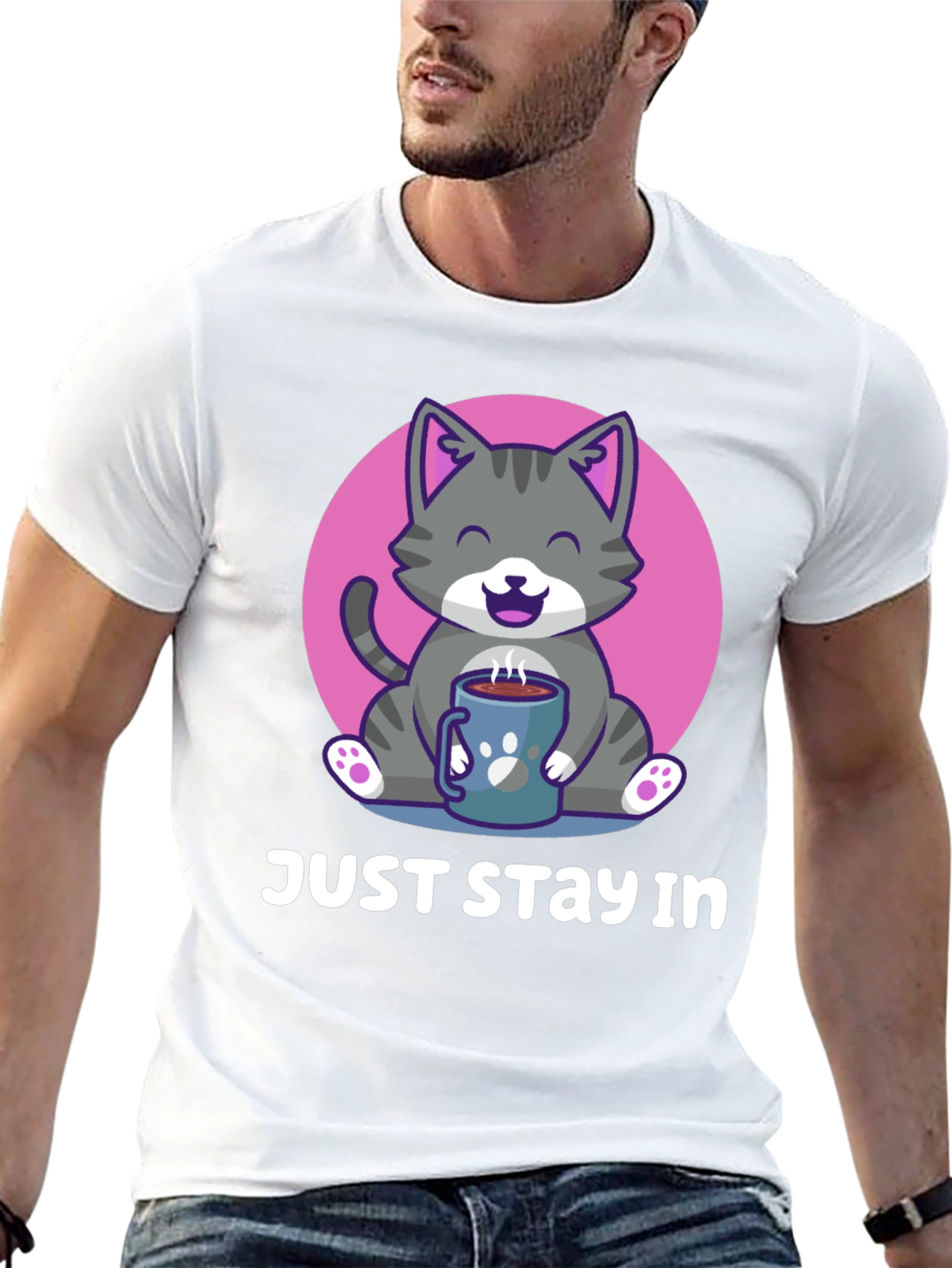 Just Stay In Cat T-Shirt