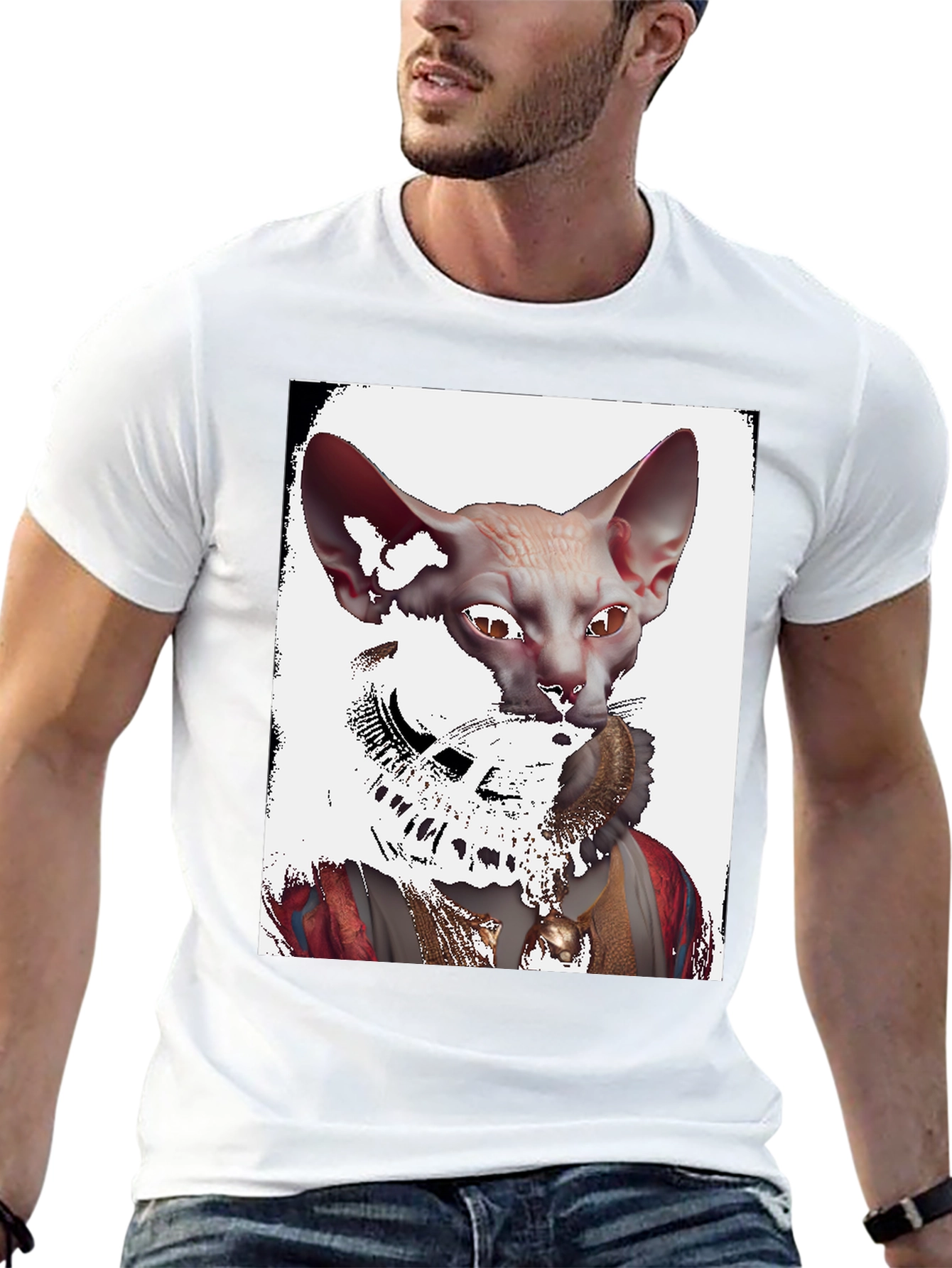 Sphynx Cat Renaissance T-Shirt - Unique Graphic Tee
