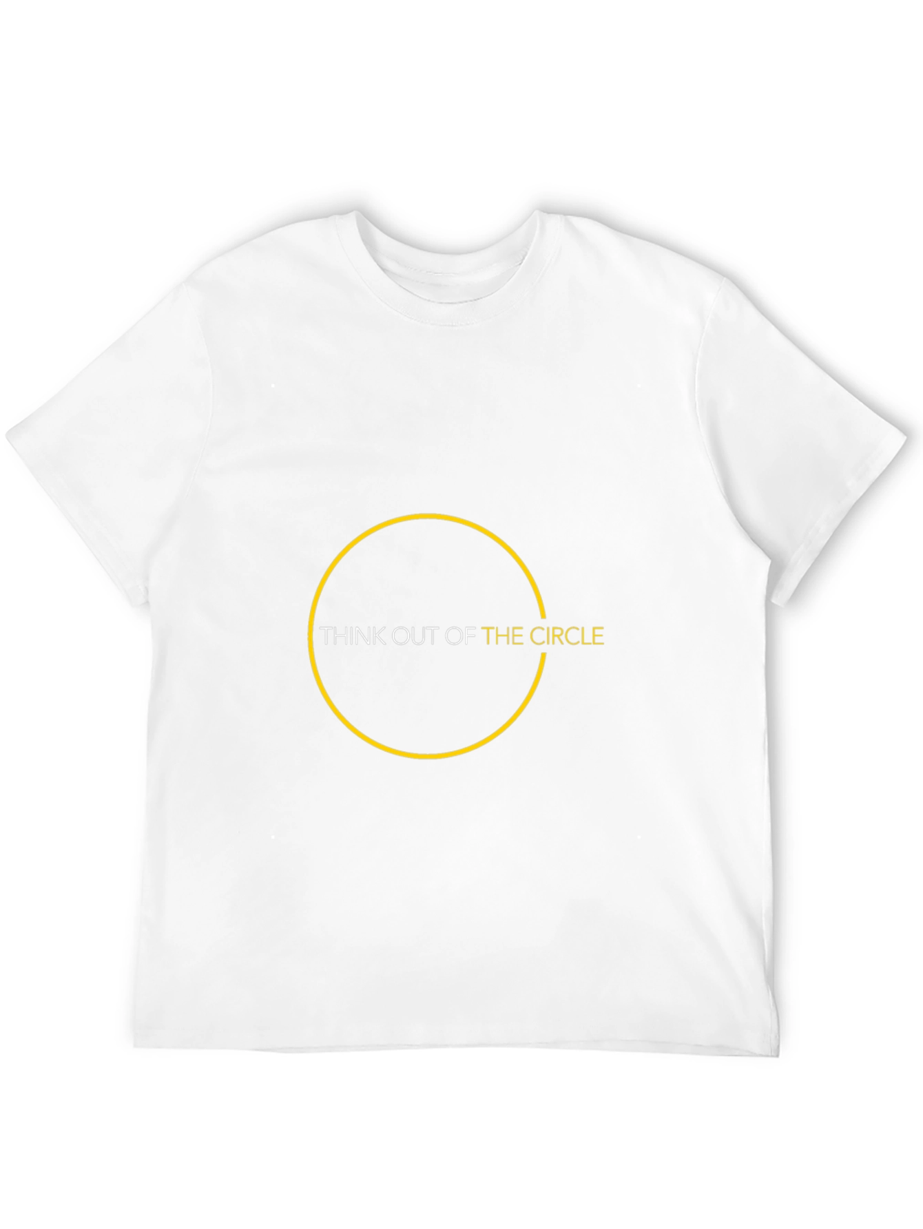 Think Out of the Circle - Graphic Black T-Shirt