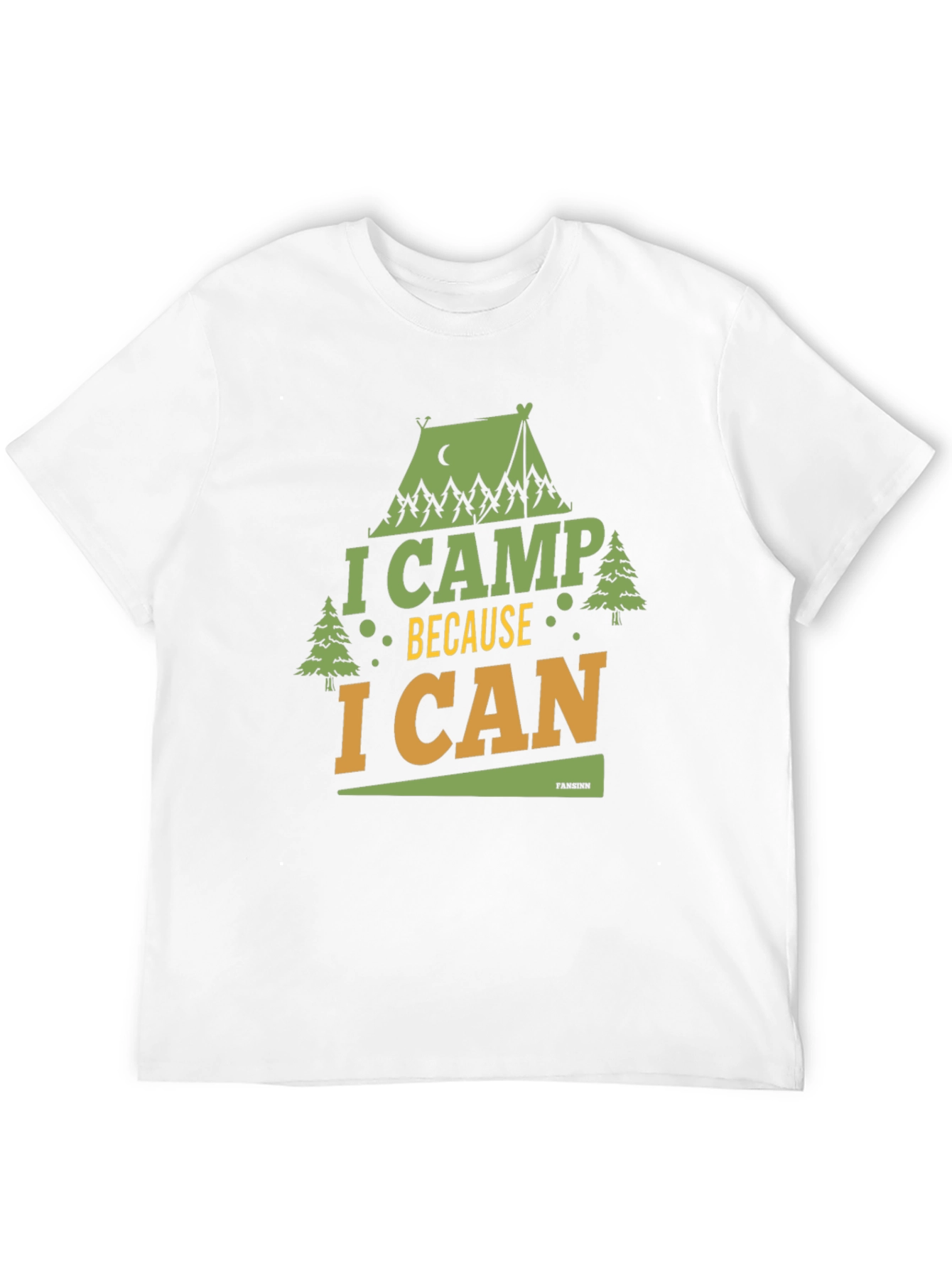 I Camp Because I Can Graphic Tee - Black