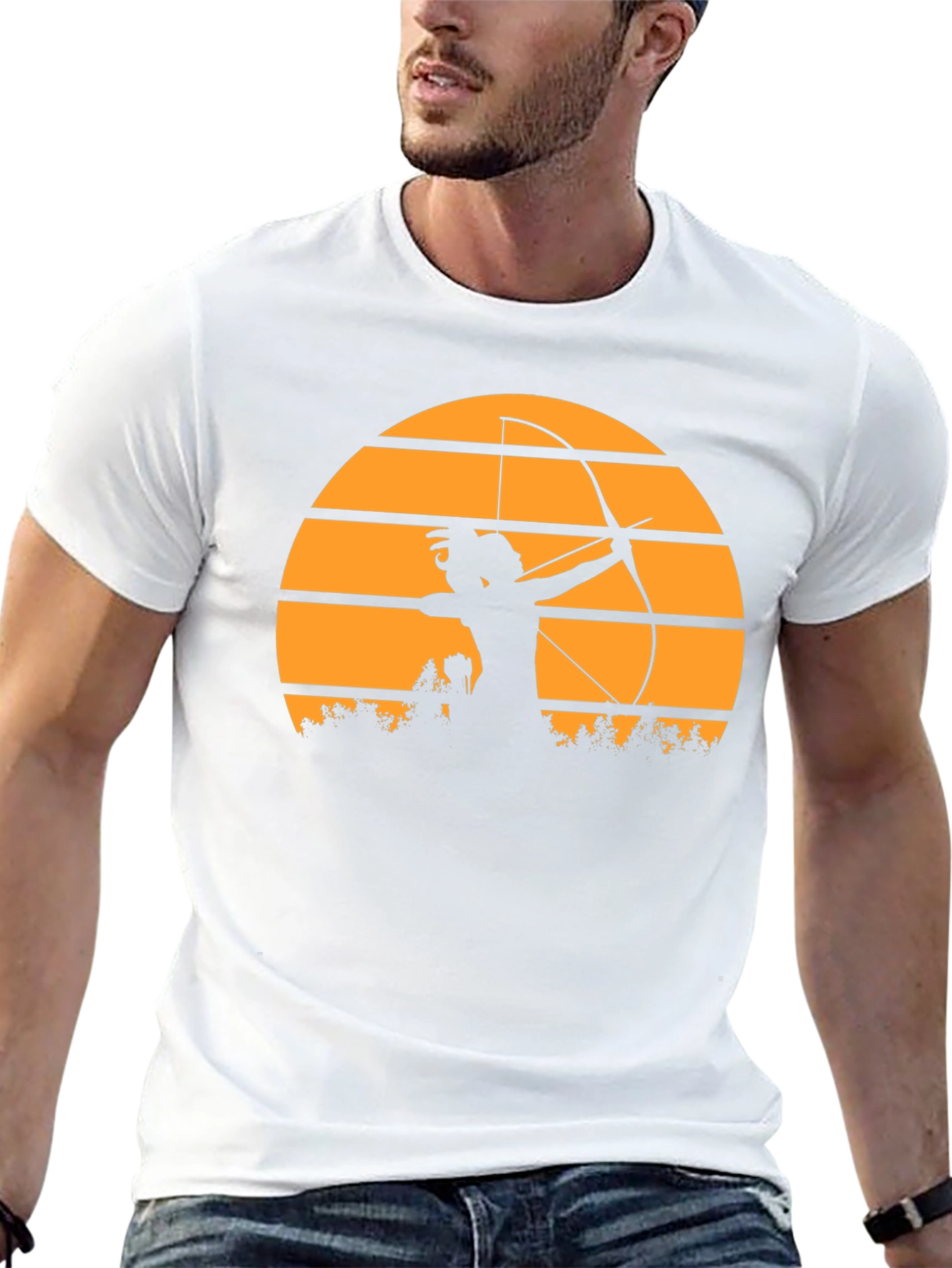 Archer Sunset Black T-Shirt