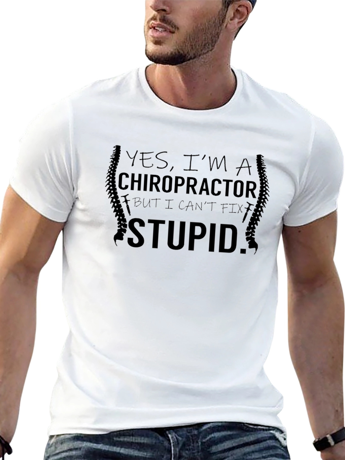 Chiropractor T-Shirt Funny Spine Doctor Gift