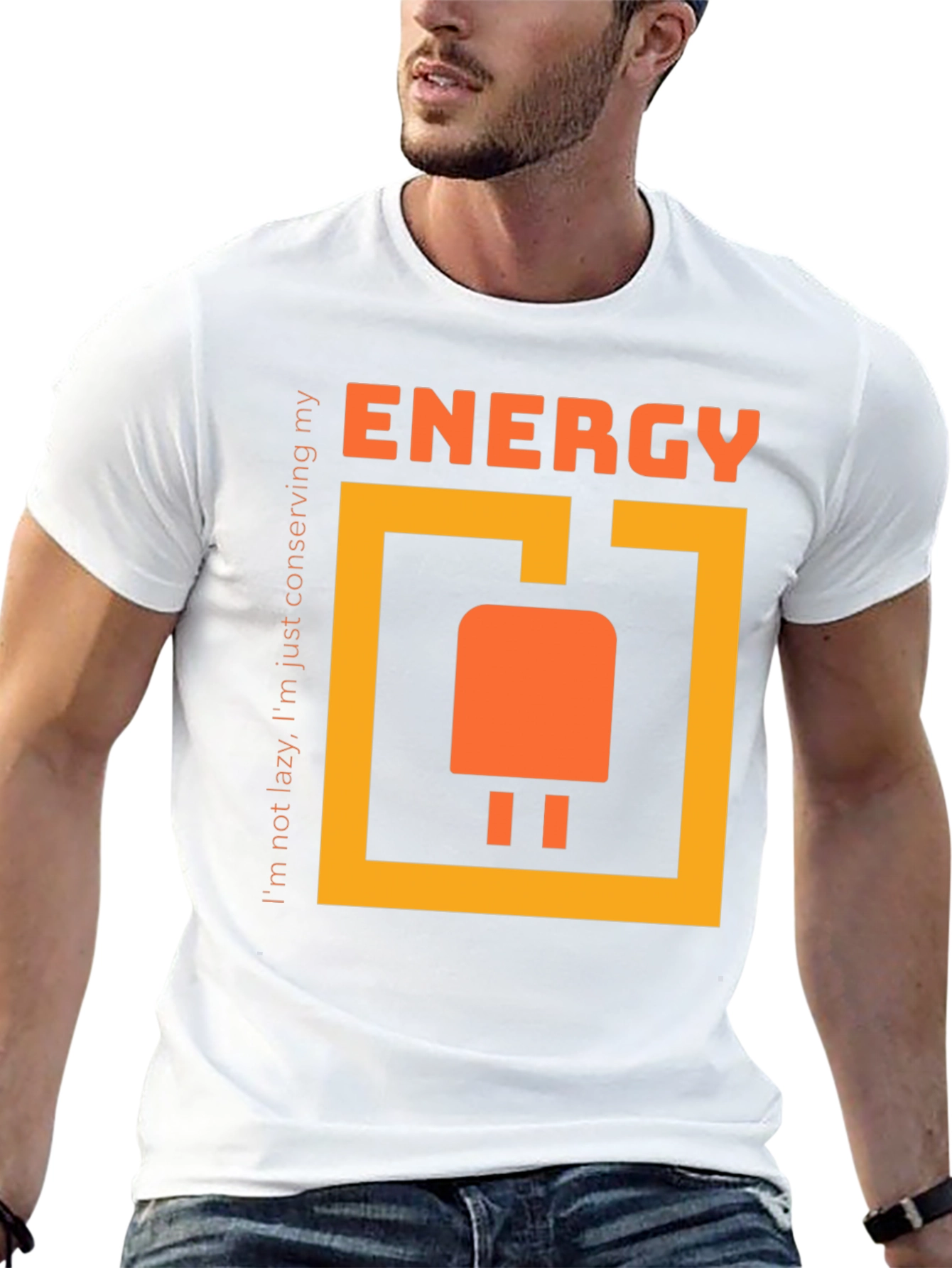 Energy Conserving T-Shirt - Funny Lazy Slogan Tee