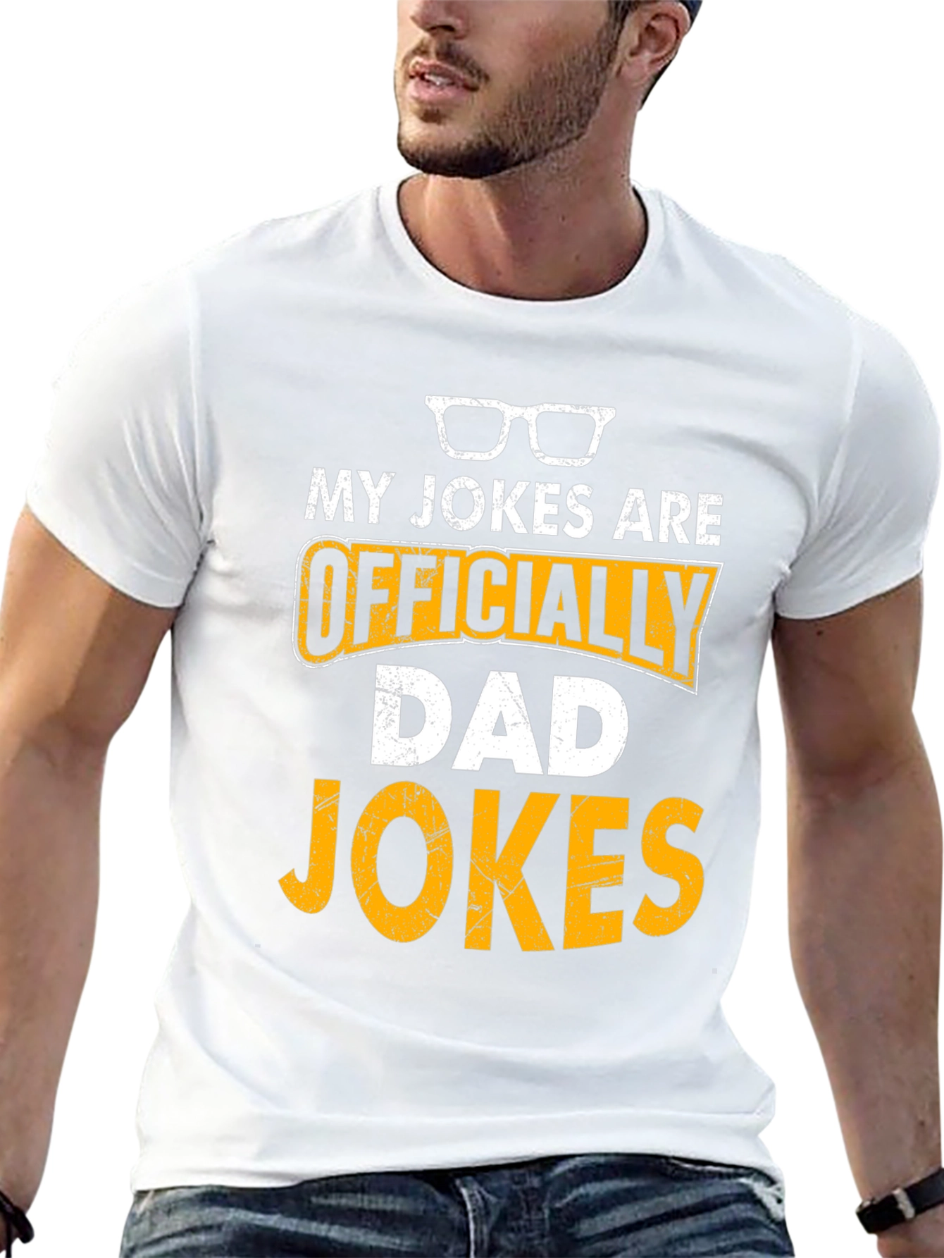 Officially Dad Jokes T-Shirt Funny Fathers Day Gift