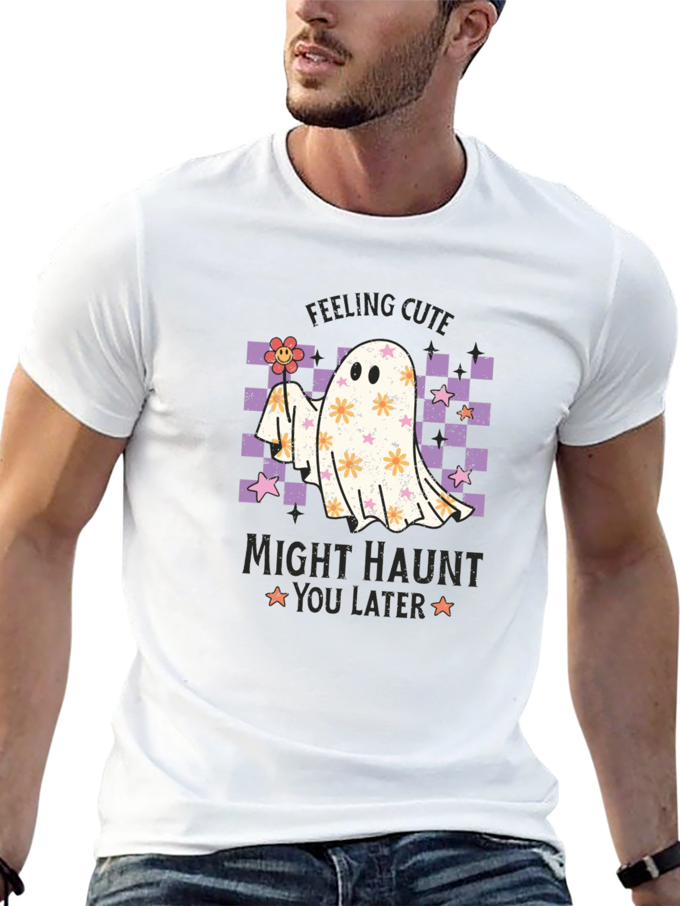 Cute Ghost Halloween Tee - Might Haunt You Later