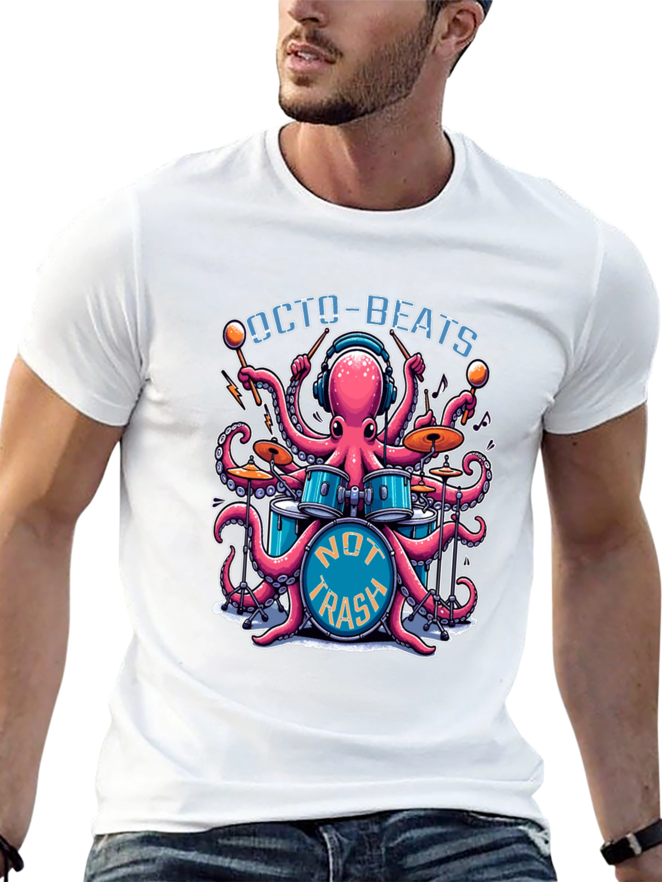 Octo-Beats Graphic T-Shirt