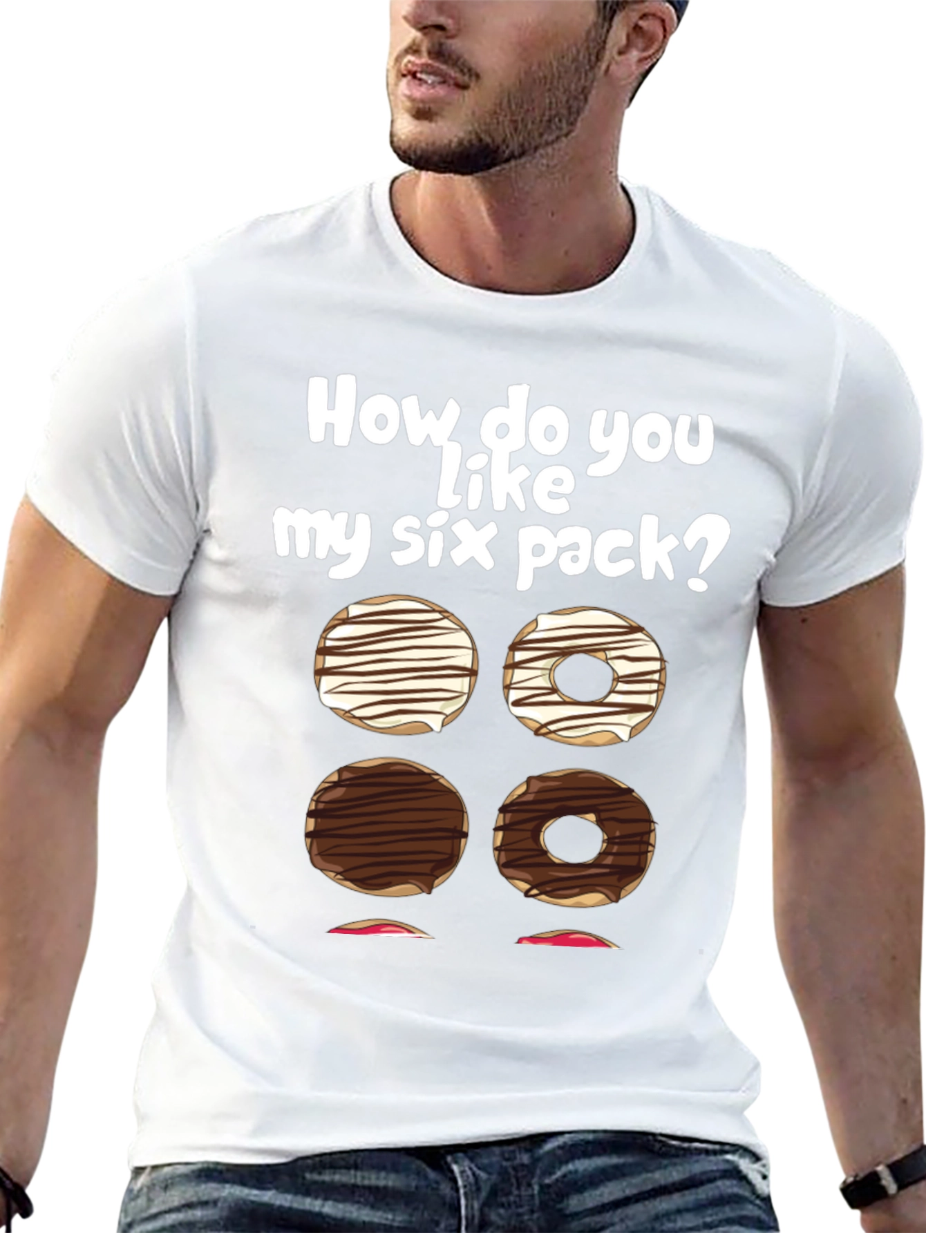 Funny Six Pack Donut T-Shirt