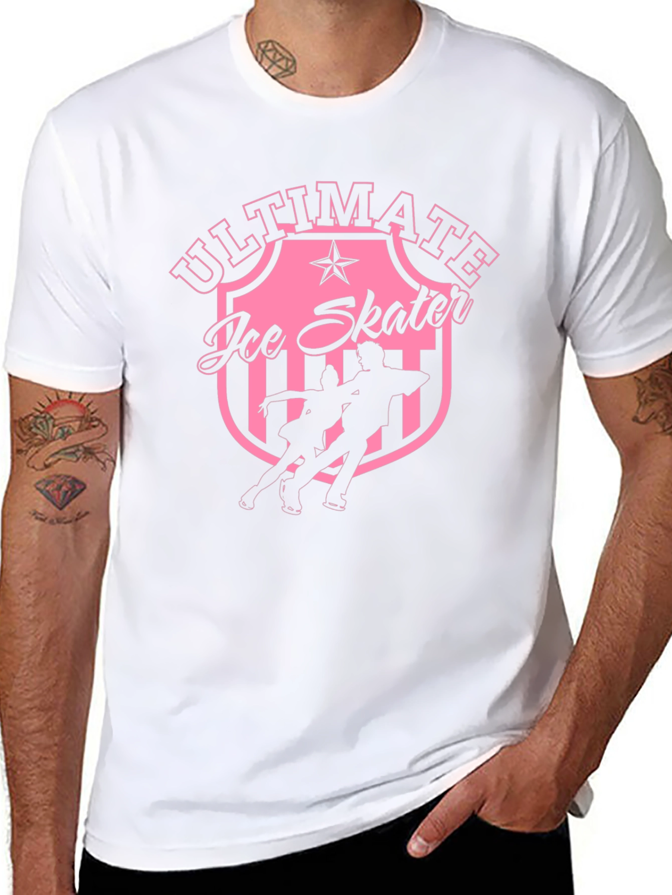 Ultimate Ice Skater Graphic Tee - Black Cotton