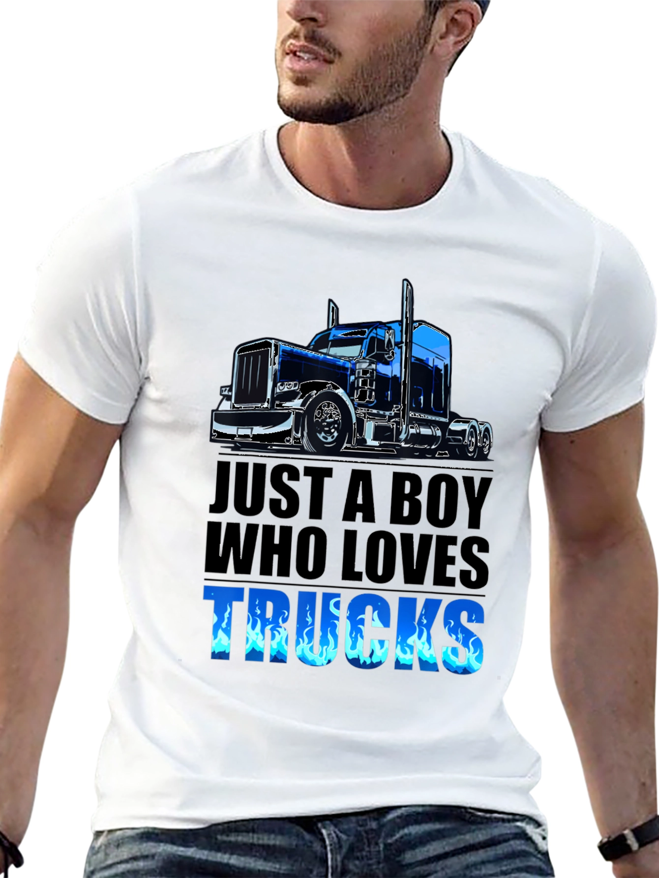 Boy Who Loves Trucks T-Shirt