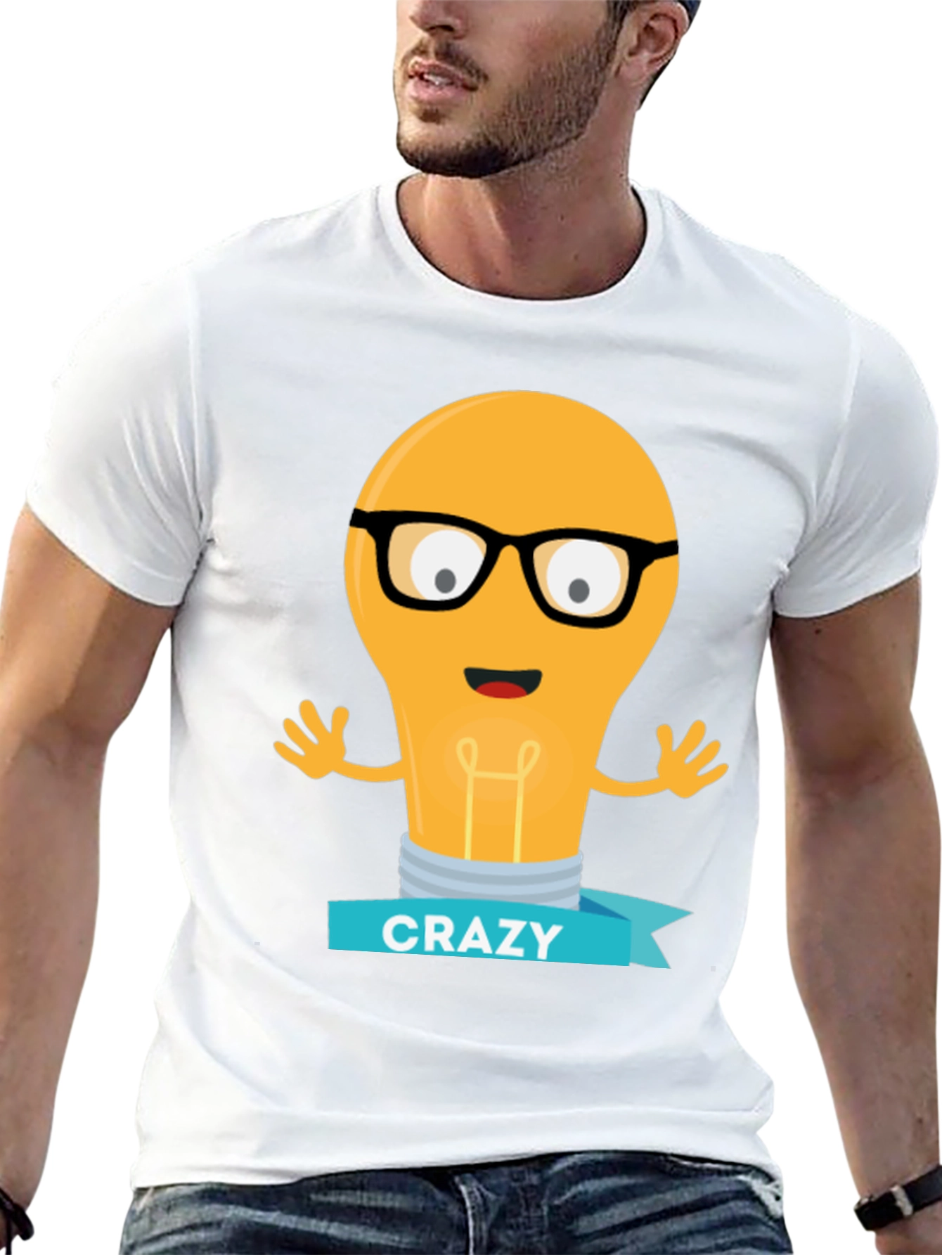 Crazy Idea Light Bulb Graphic Tee