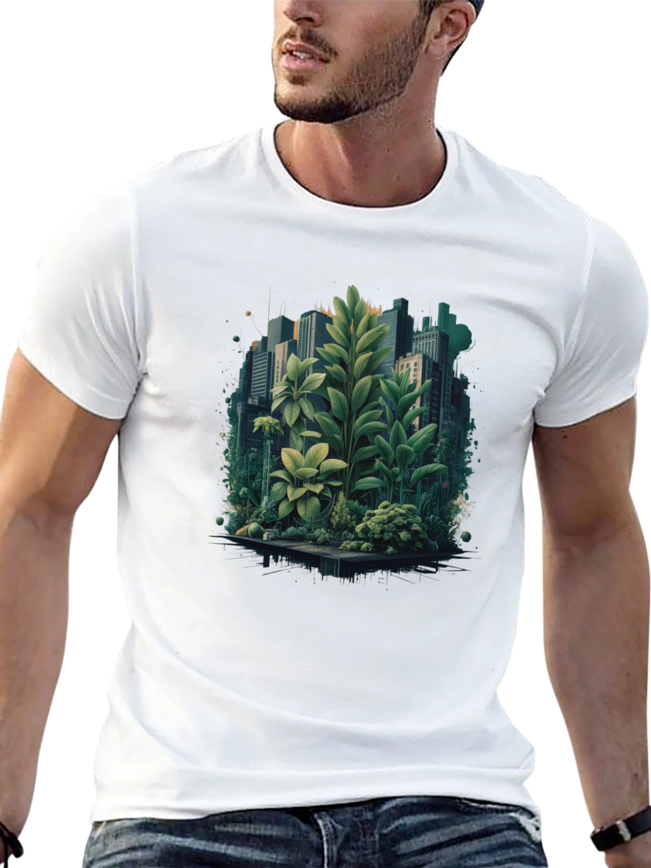 Urban Jungle T-Shirt - City Meets Nature Tee