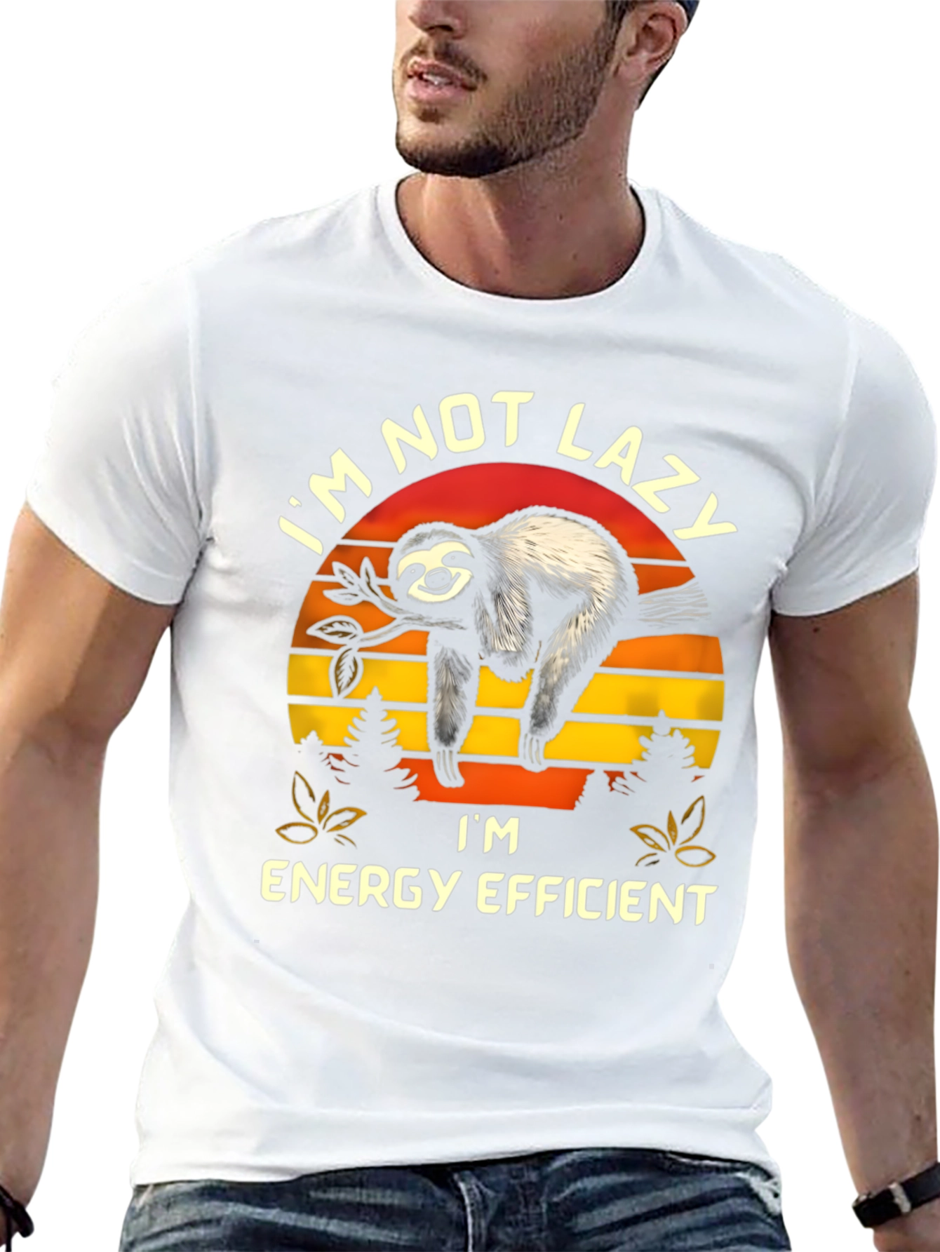 Im Not Lazy Energy Efficient Sloth Graphic T-Shirt