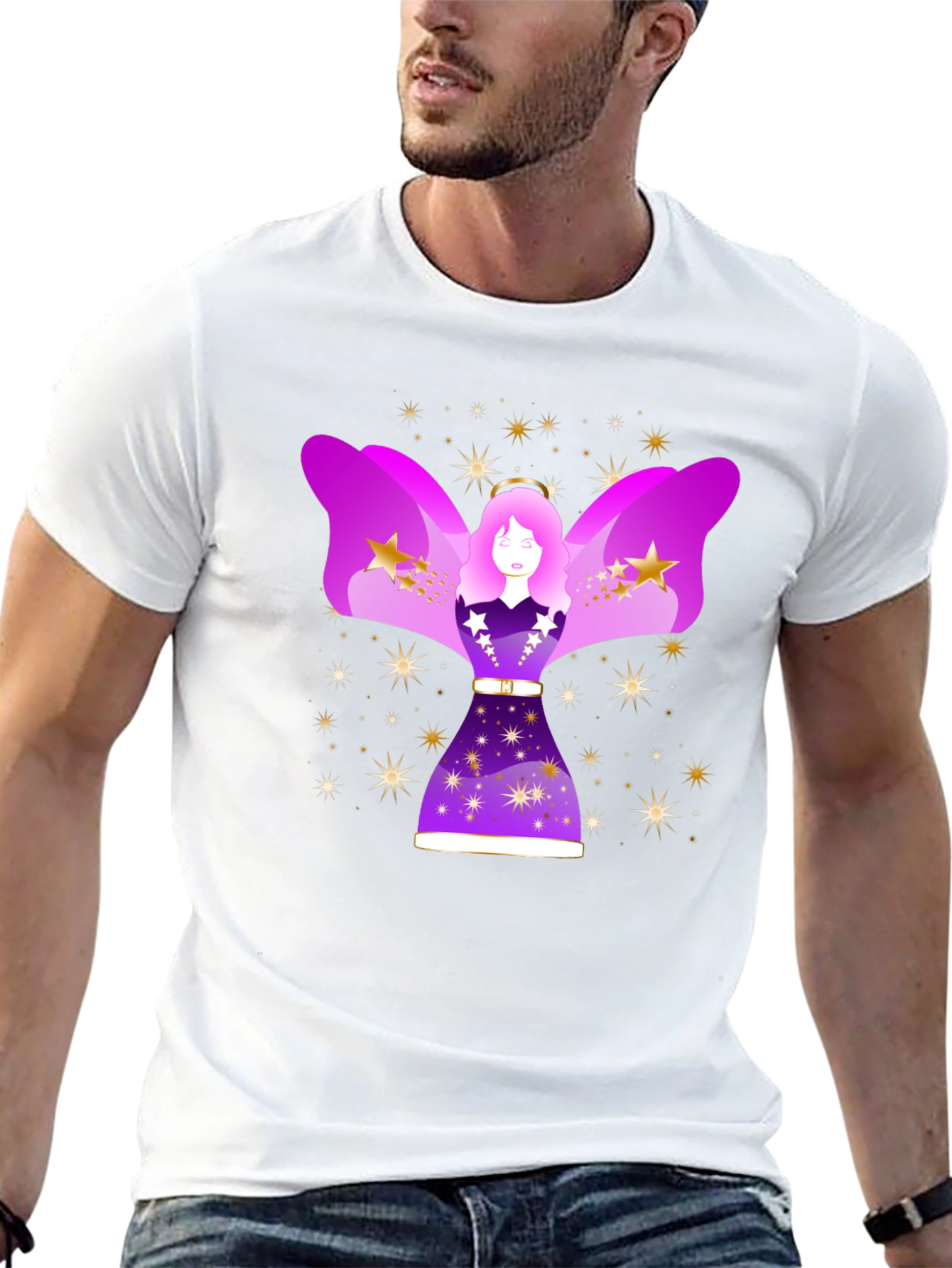 Celestial Angel Graphic Tee - Unisex