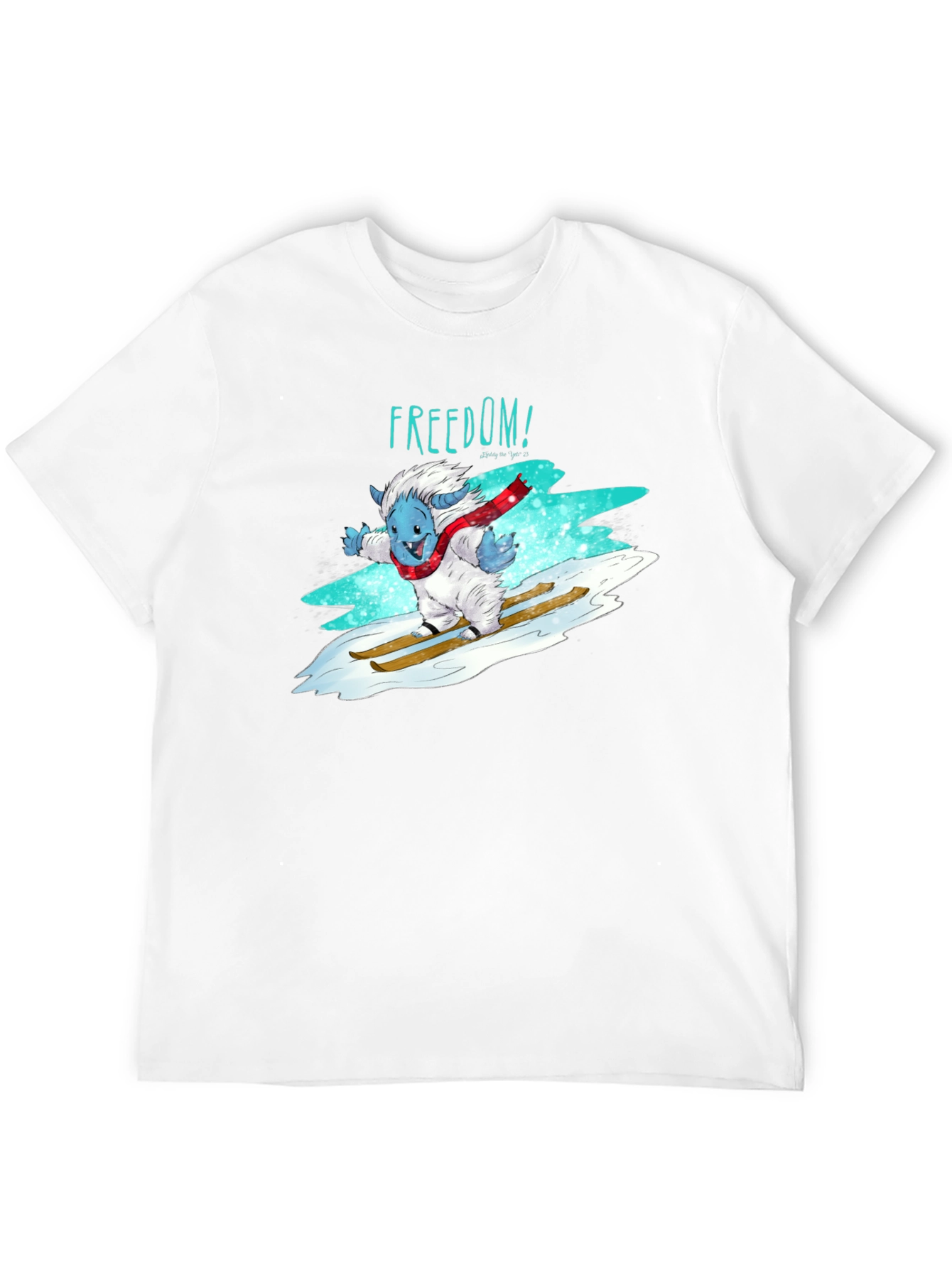 Freedom Skiing Yeti Graphic T-Shirt - Black