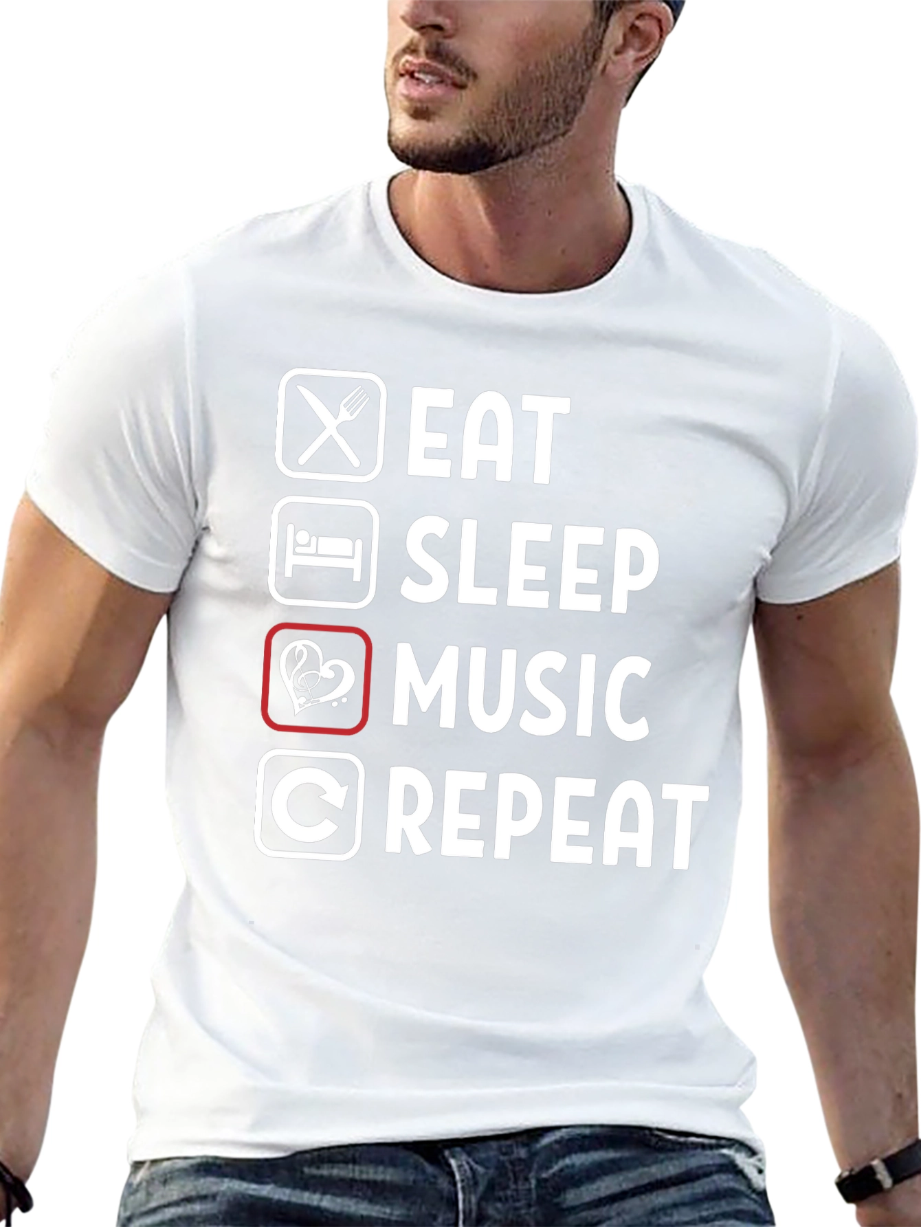 Eat Sleep Music Repeat T-Shirt