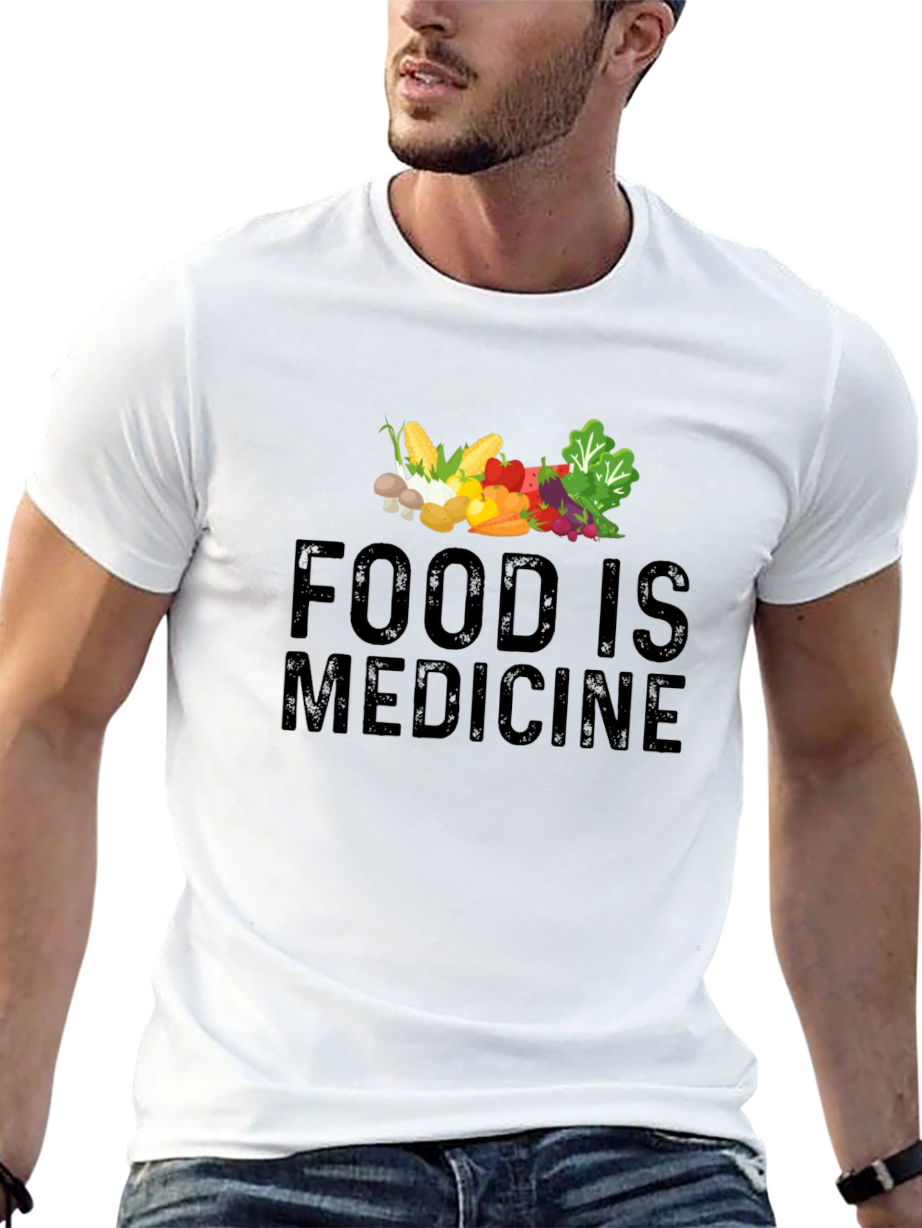 Food is Medicine T-Shirt - Healthy Lifestyle Tee