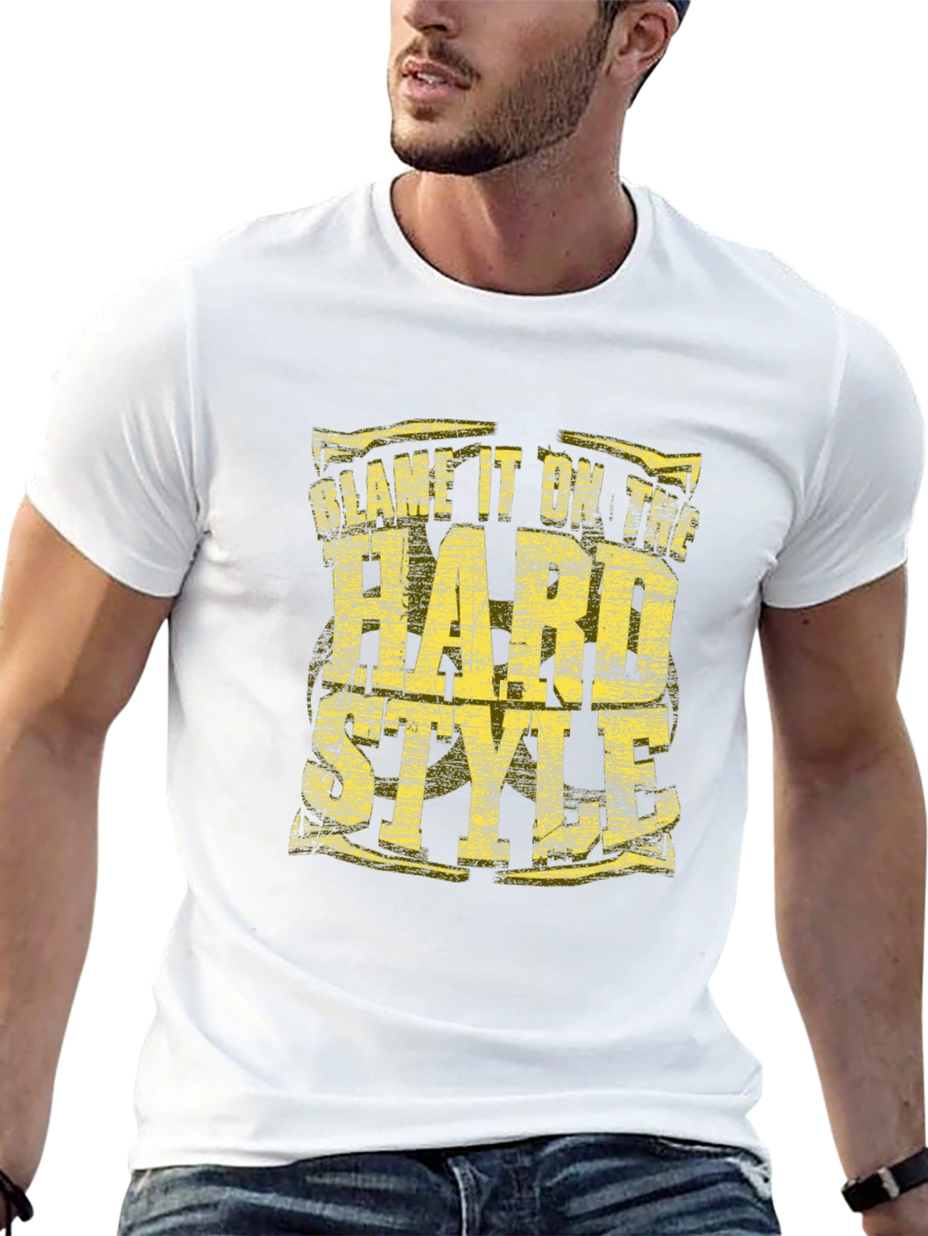 Blame it On The Hard Style Black T-Shirt
