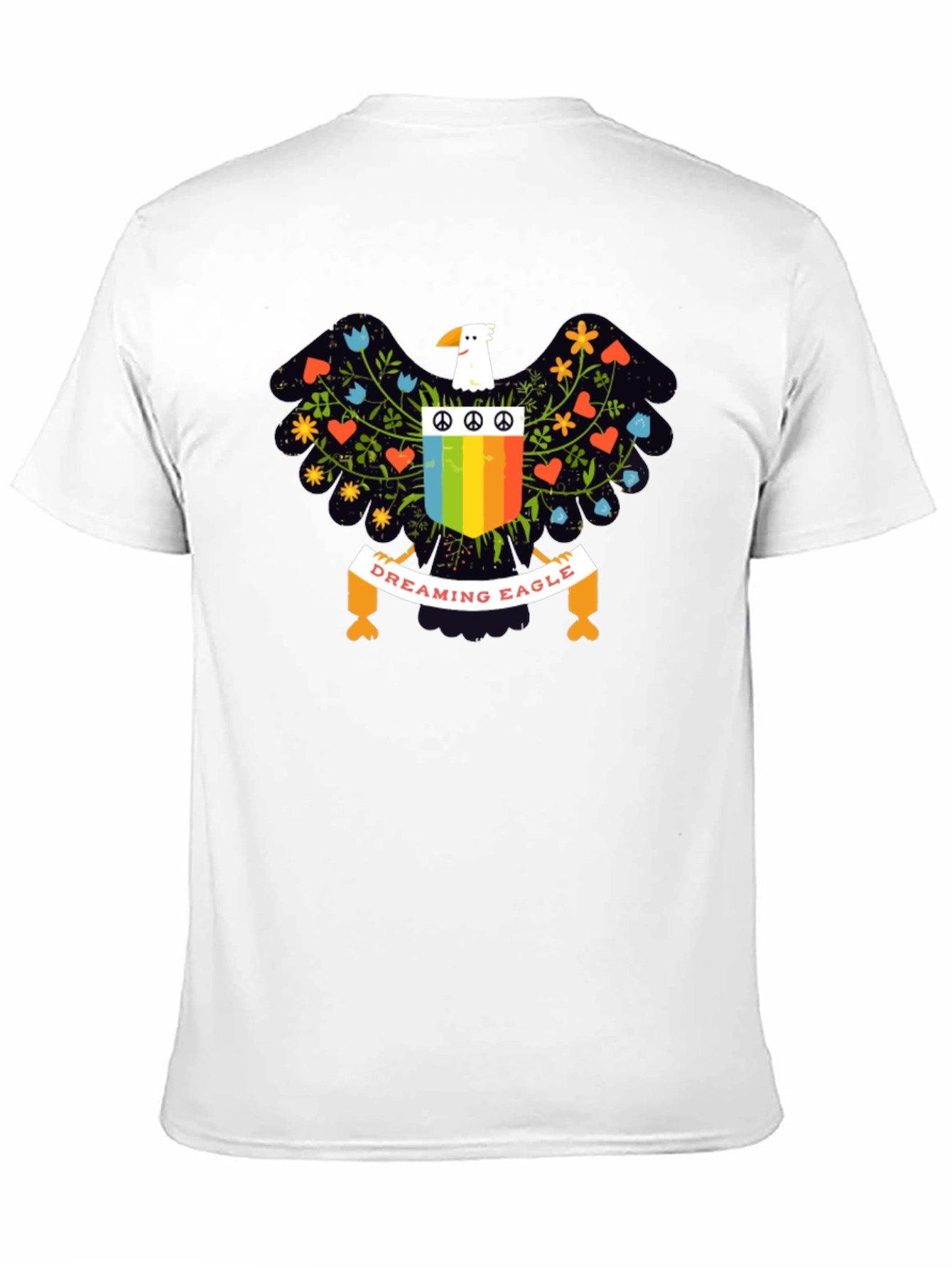 Dreaming Eagle Graphic T-Shirt - Peace & Love Design