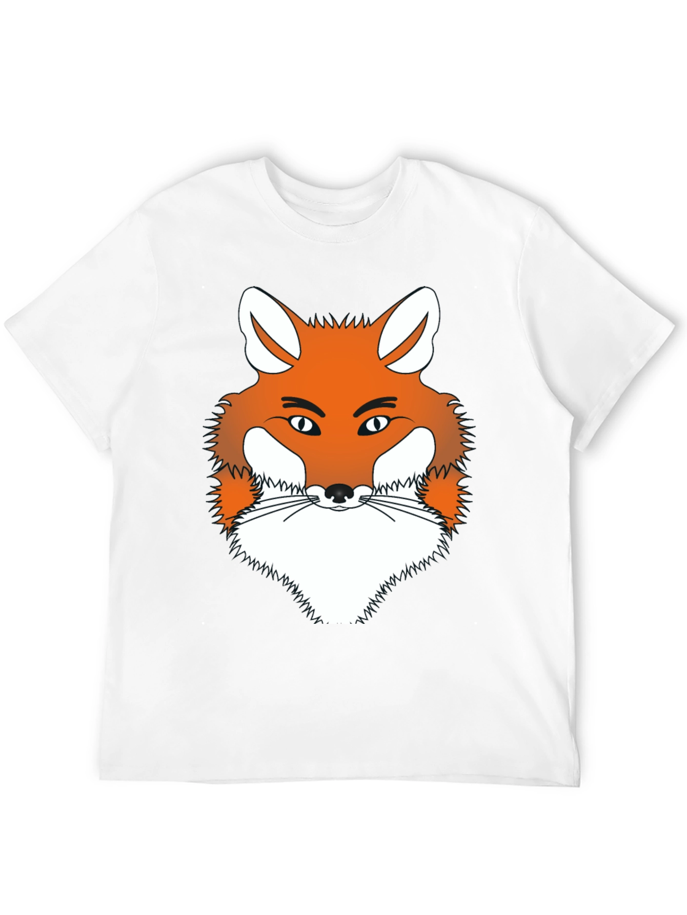 Fox Graphic Tee - Mens Black Crew Neck T-Shirt