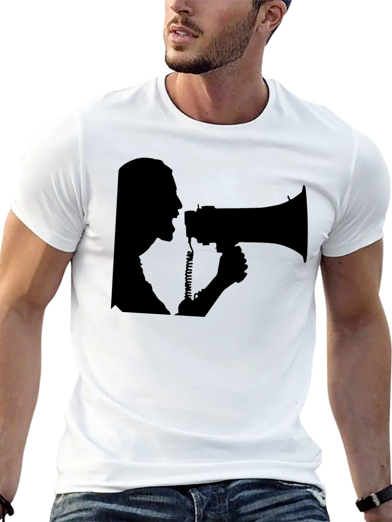 Megaphone Graphic T-Shirt