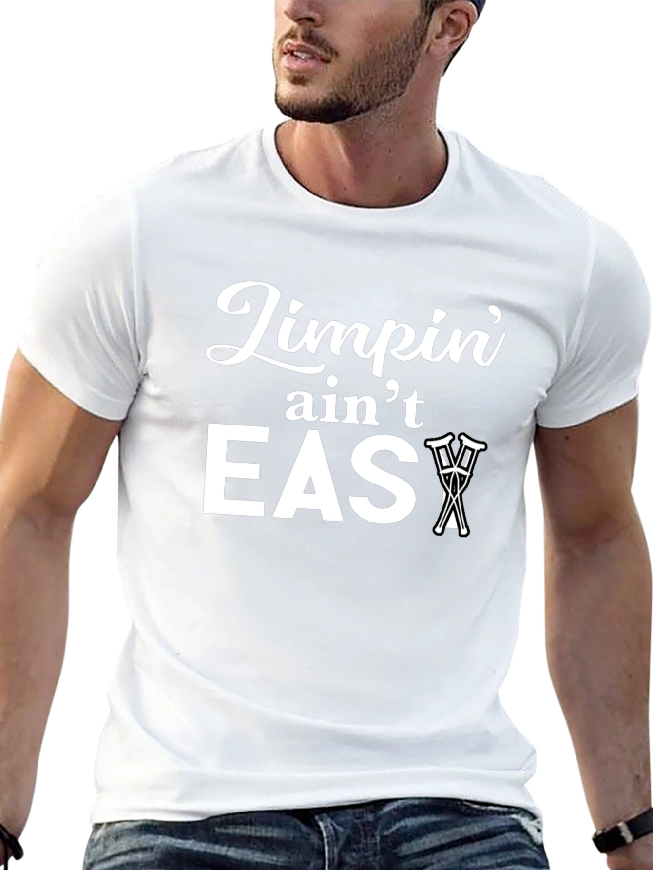Limpin Aint Easy Graphic Print T-Shirt