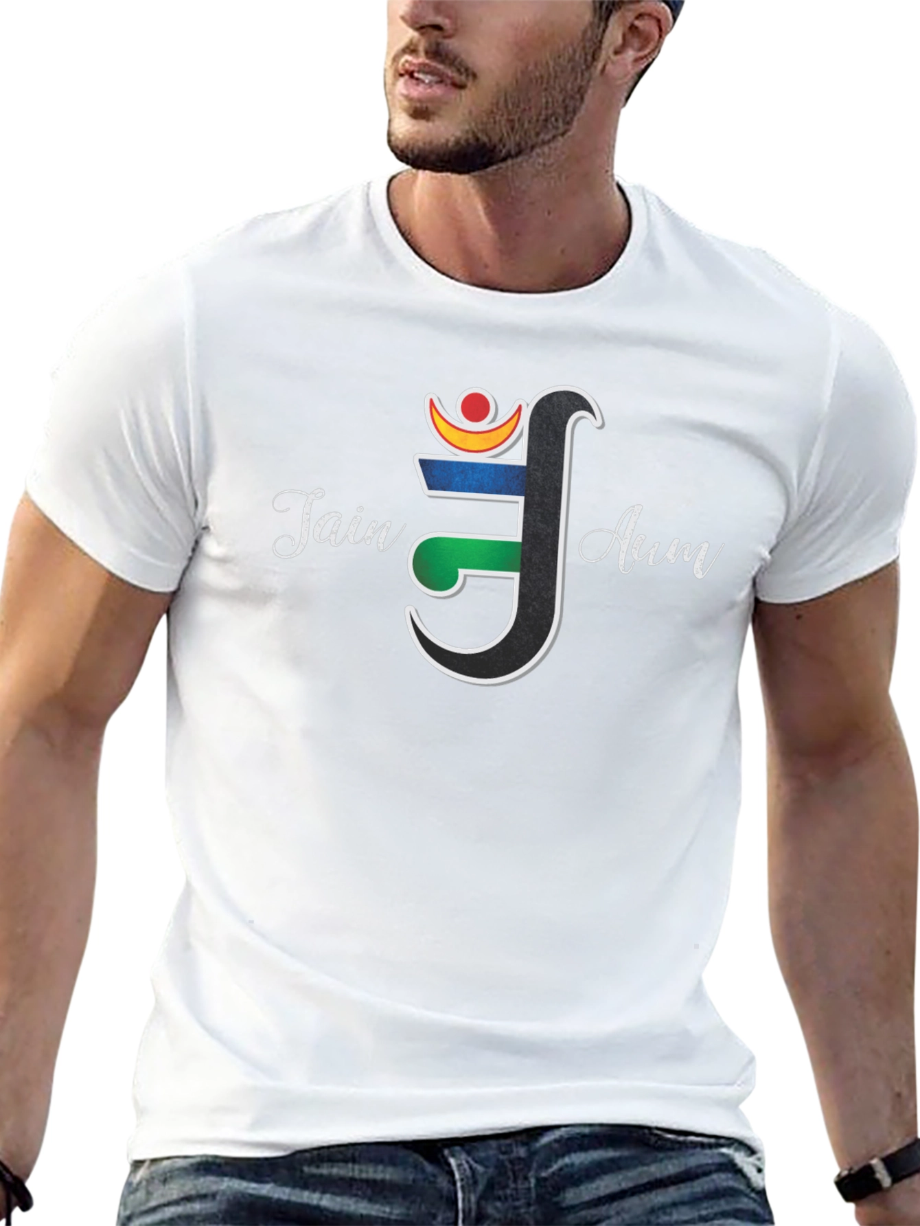 Jain Aum Symbol T-Shirt - Spiritual Graphic Tee