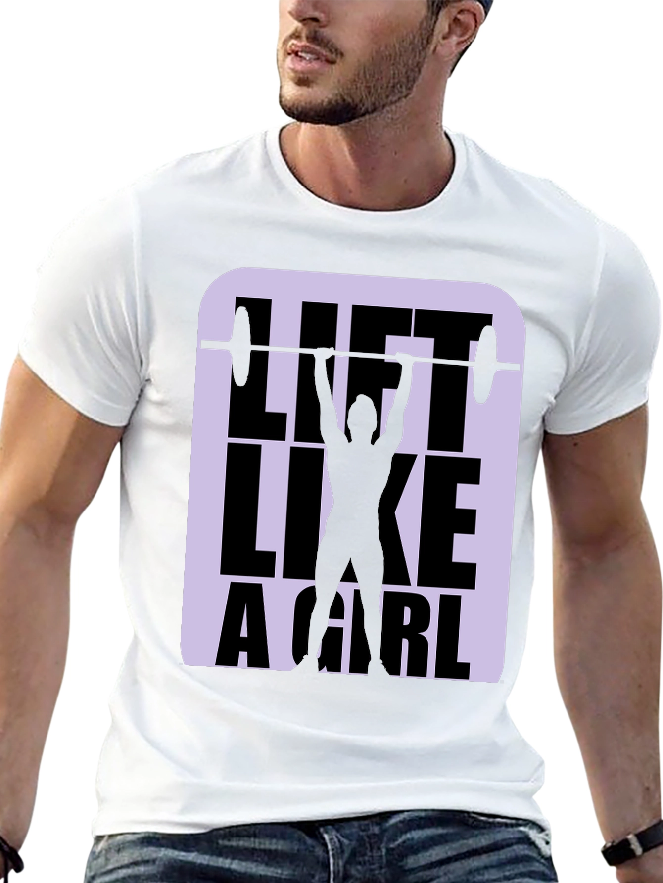 Lift Like A Girl - Black Graphic Tee