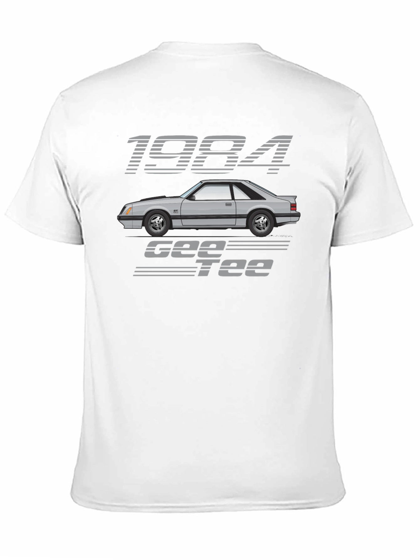1984 Mustang GT Tee - Classic Car Graphic T-Shirt