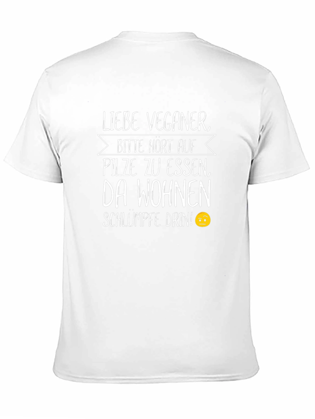 Vegan Humor T-Shirt: Smurfs Live in Mushrooms