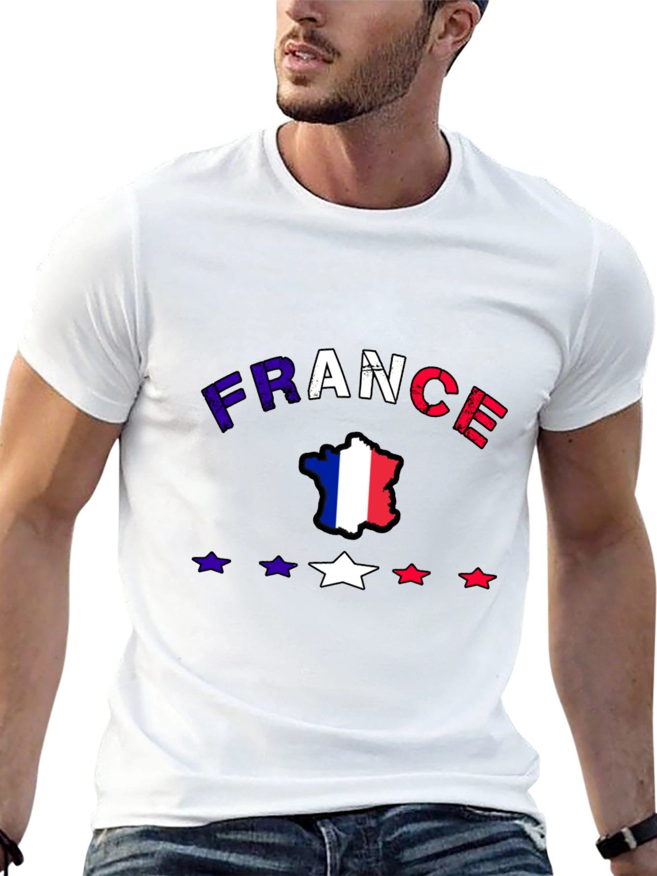 France Flag Graphic T-Shirt