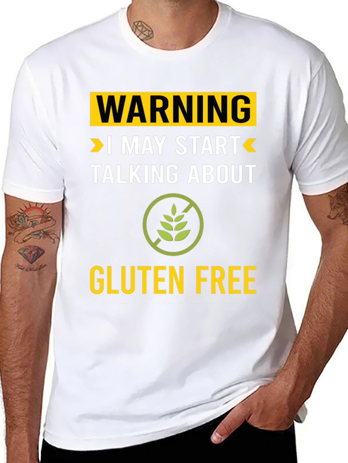 Warning Gluten Free T-Shirt