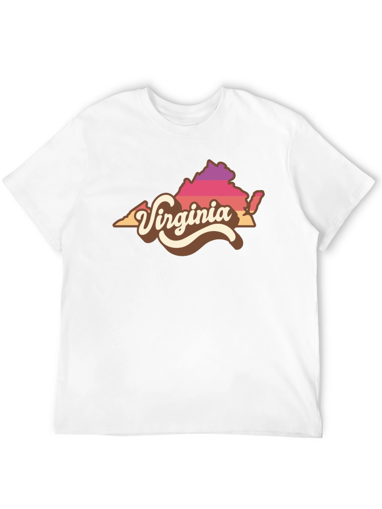 Retro Virginia State Graphic Tee - Black