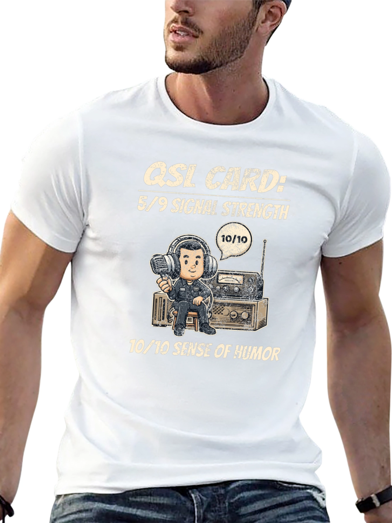 QSL Card Ham Radio T-Shirt 5/9 Signal Strength