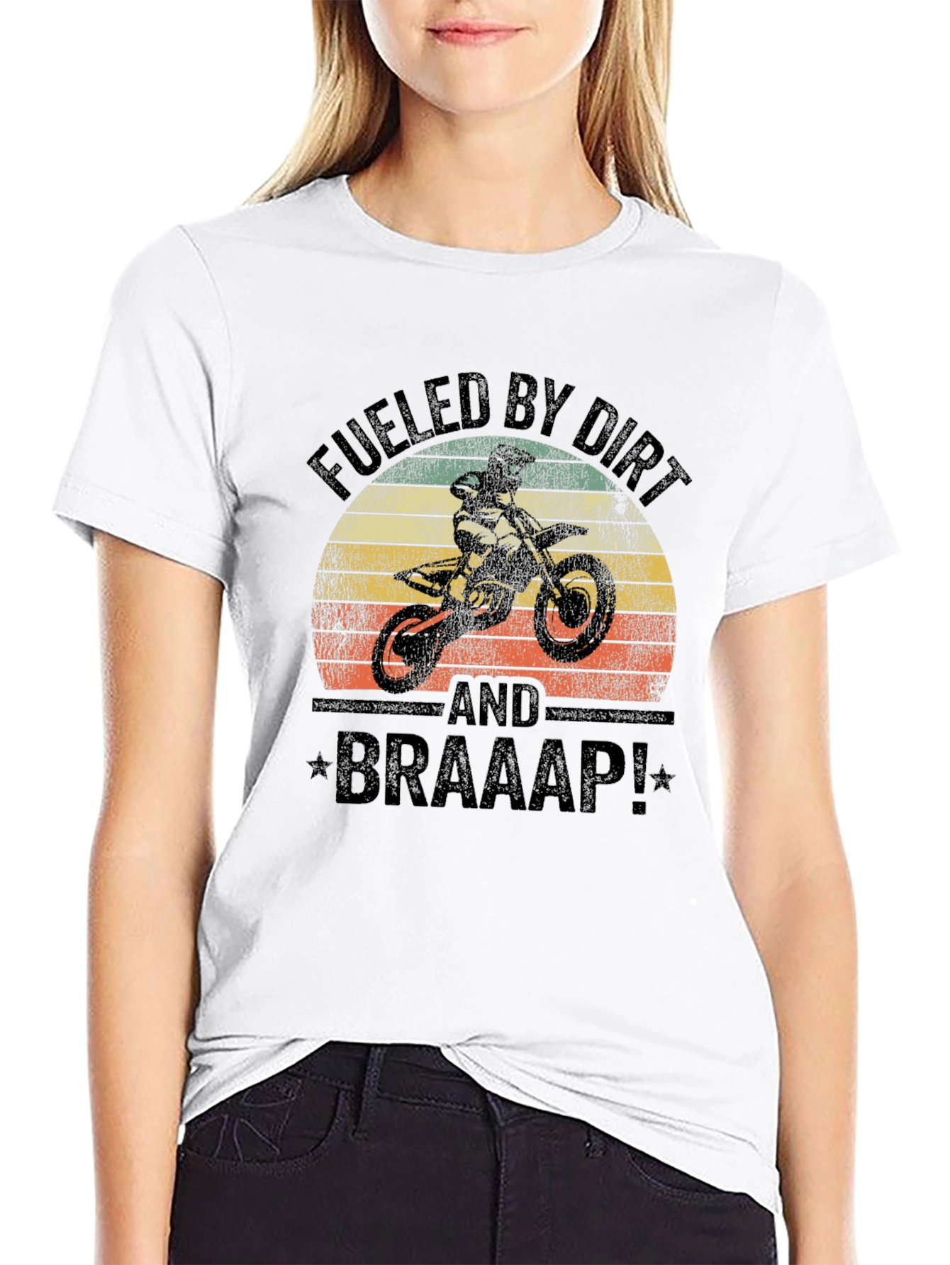 Fueled By Dirt T-Shirt - Motocross Braaap!