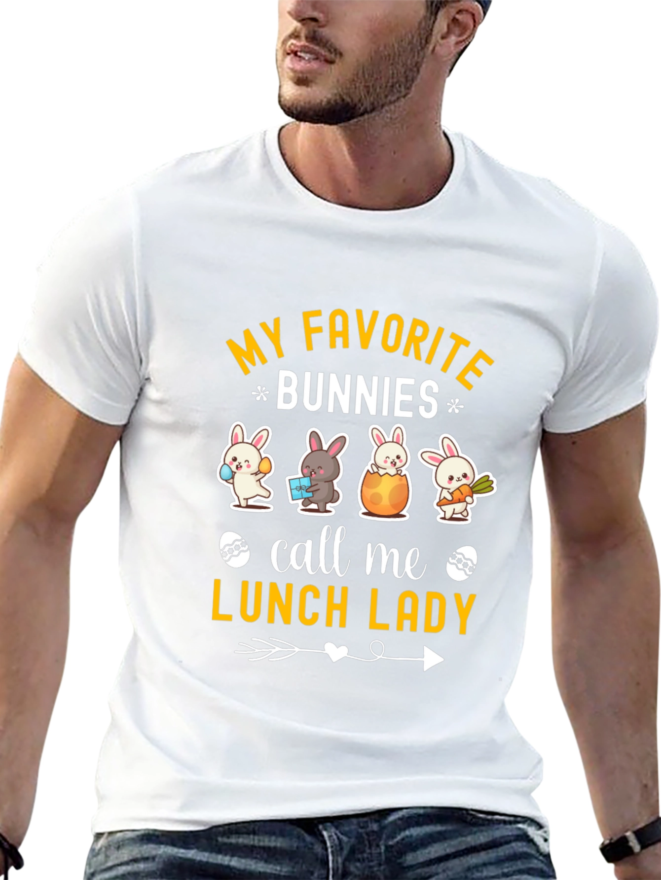 My Favorite Bunnies Call Me Lunch Lady T-Shirt