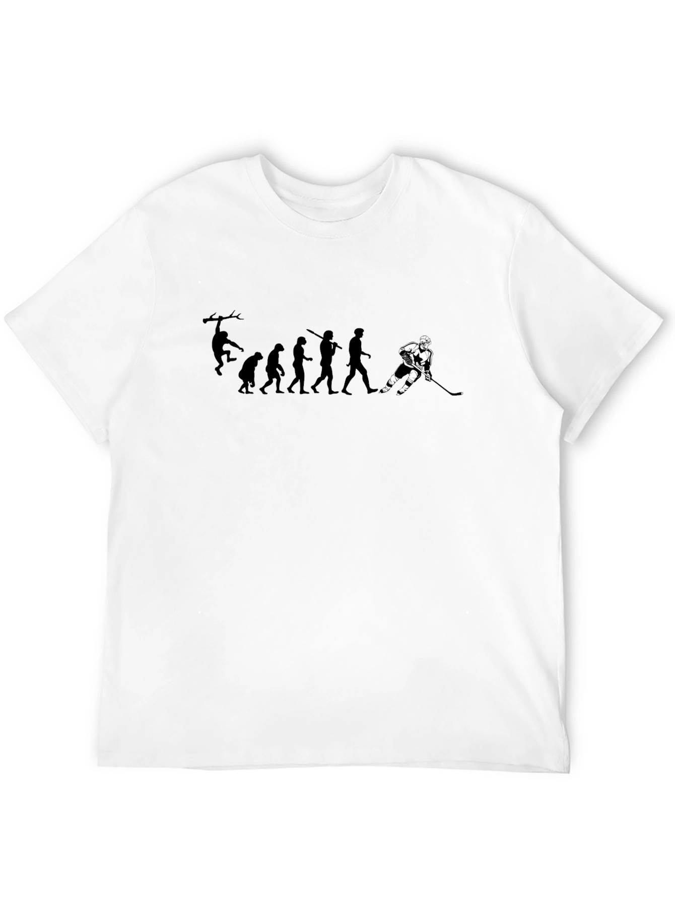 Evolution of Hockey Black T-Shirt