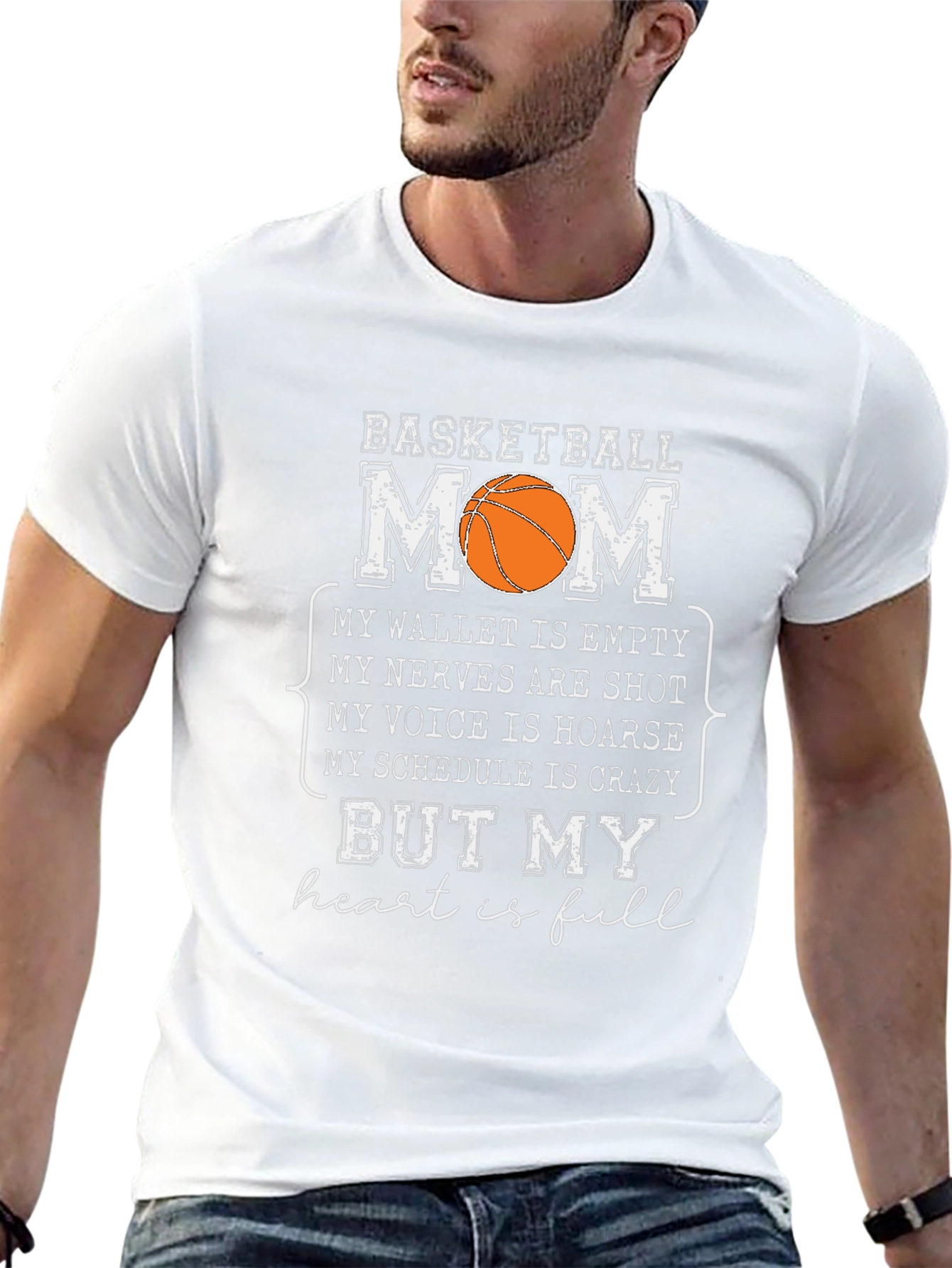Basketball Mom Graphic T-Shirt