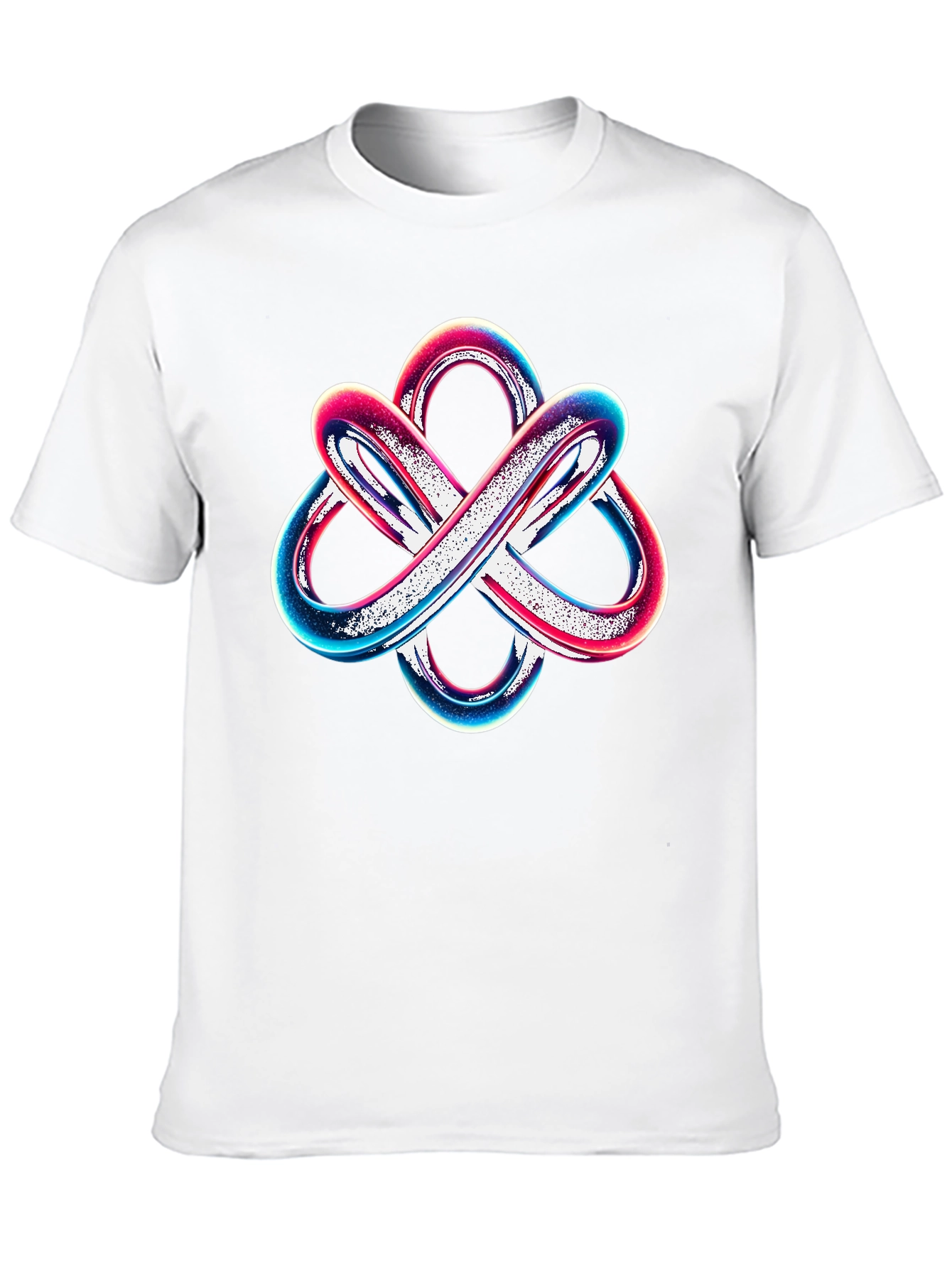 Abstract Knot Graphic Tee - Modern Style