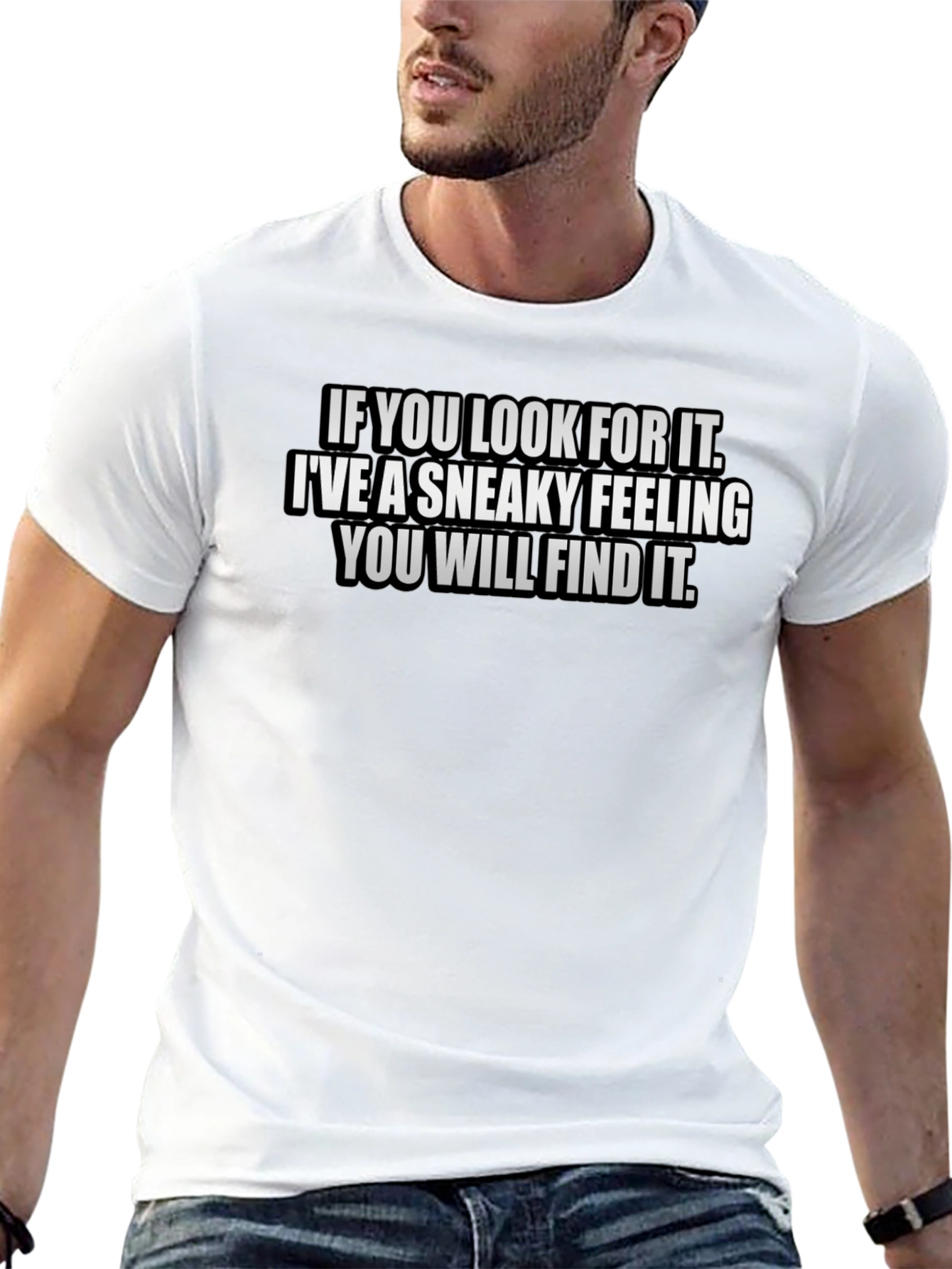 Sneaky Feeling Graphic Tee - Find It T-Shirt