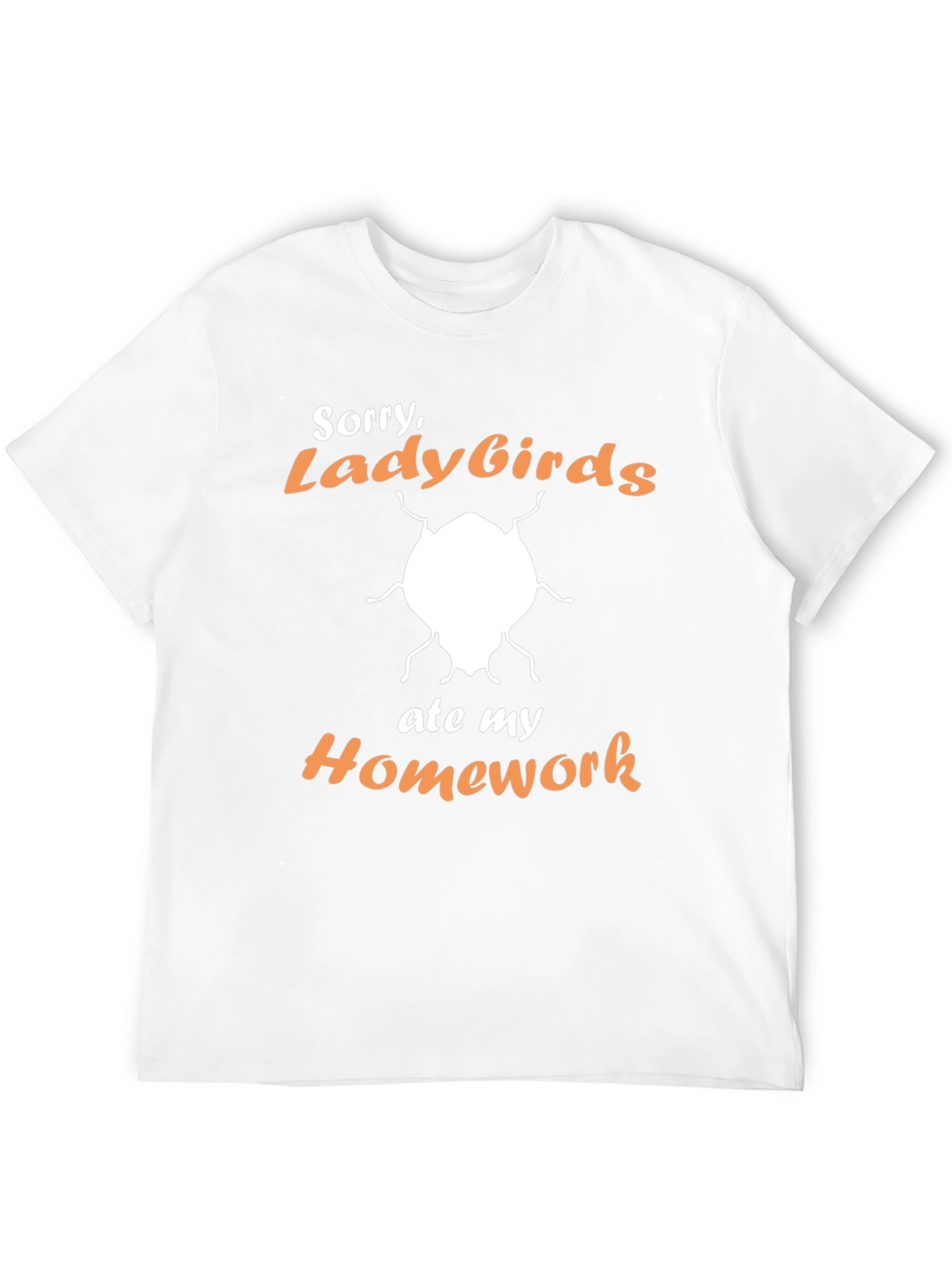 Funny Ladybirds Ate My Homework Graphic T-Shirt