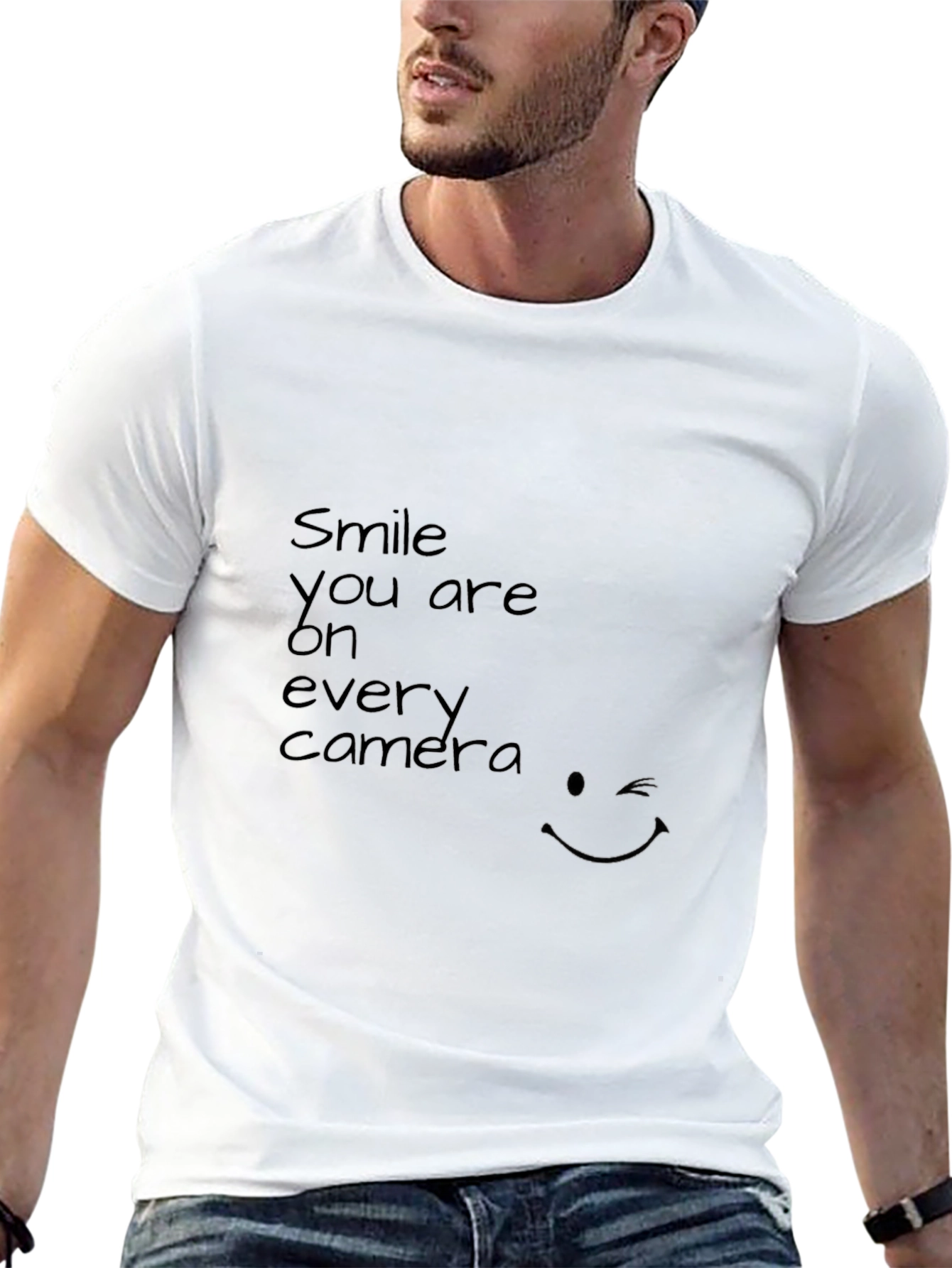 Smile You Are On Every Camera Black Tee