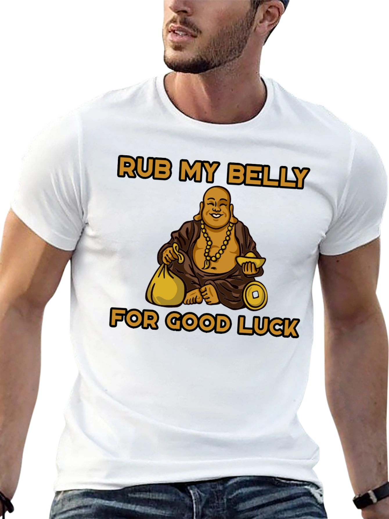 Rub My Belly for Good Luck T-Shirt