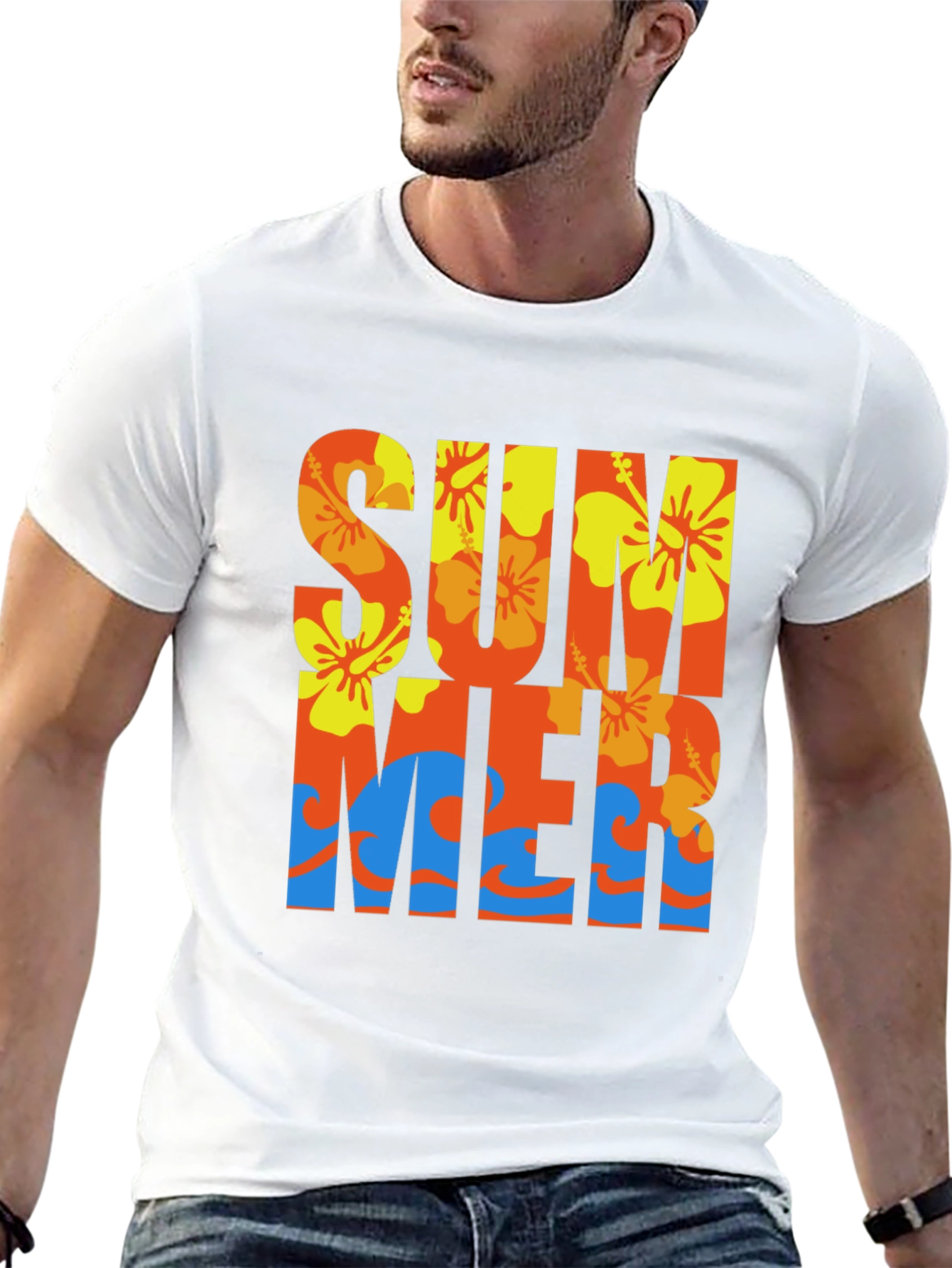 Tropical Summer Graphic T-Shirt
