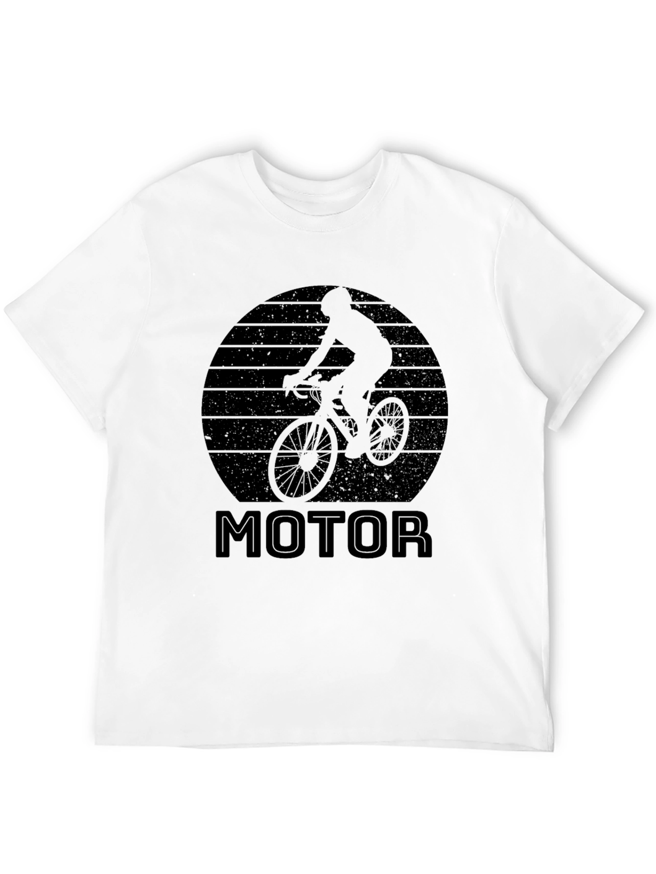 Motorcycle Graphic Black T-Shirt