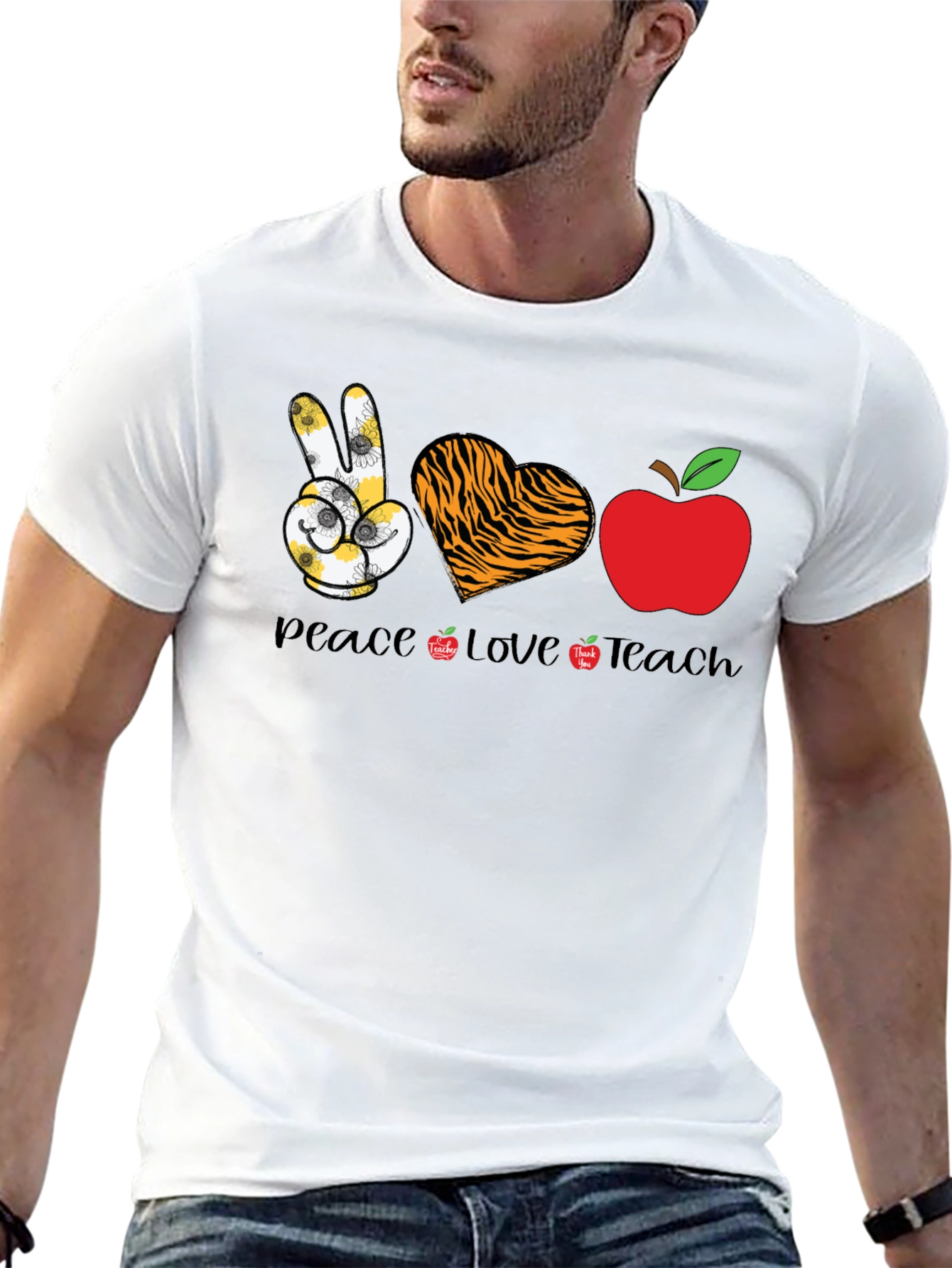 Peace Love Teach T-Shirt